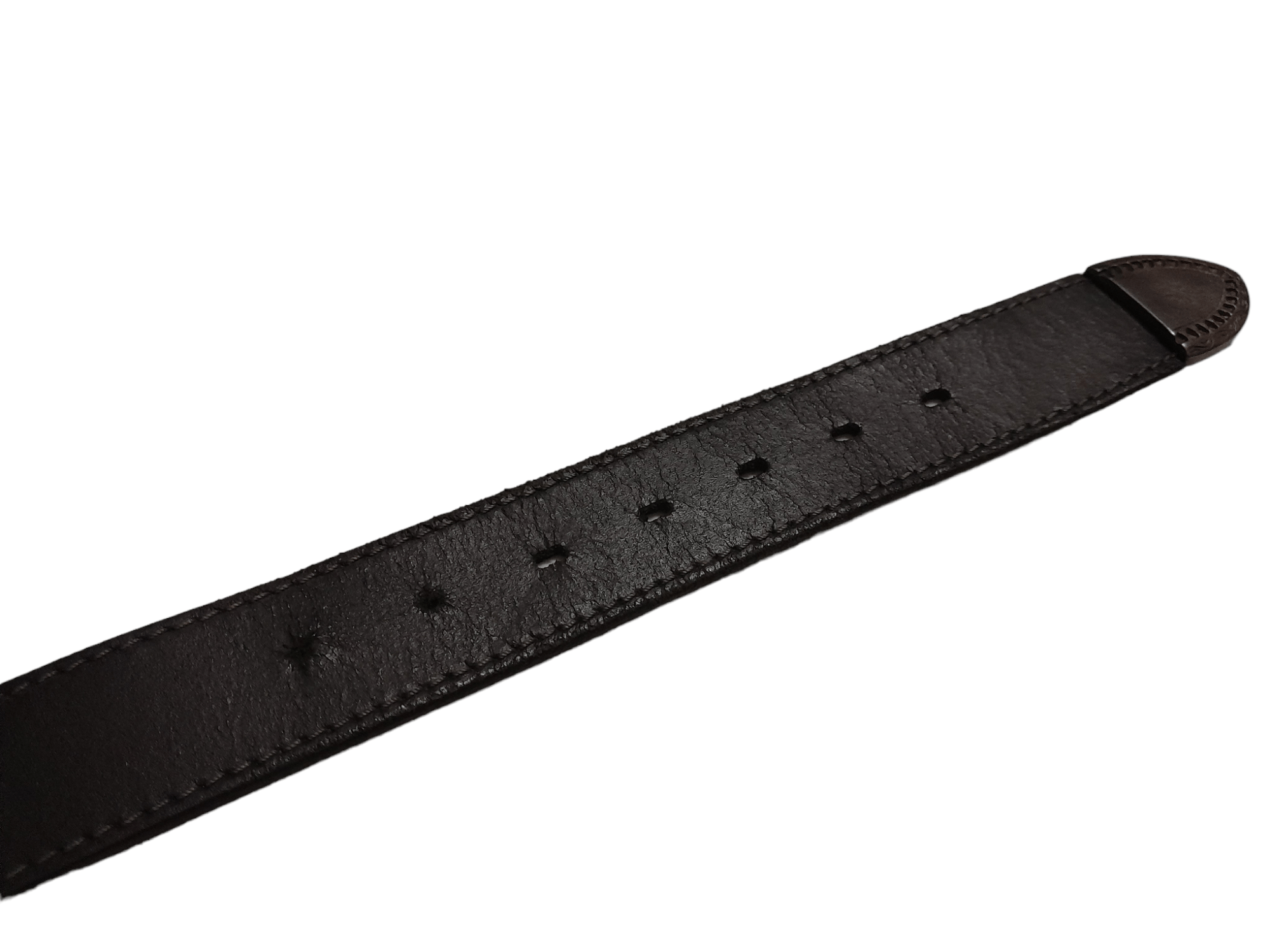 Leather Croute De Vachette Belts Leather Metal Art Brass (E831) Size ONE SIZE - 4 Thumbnail