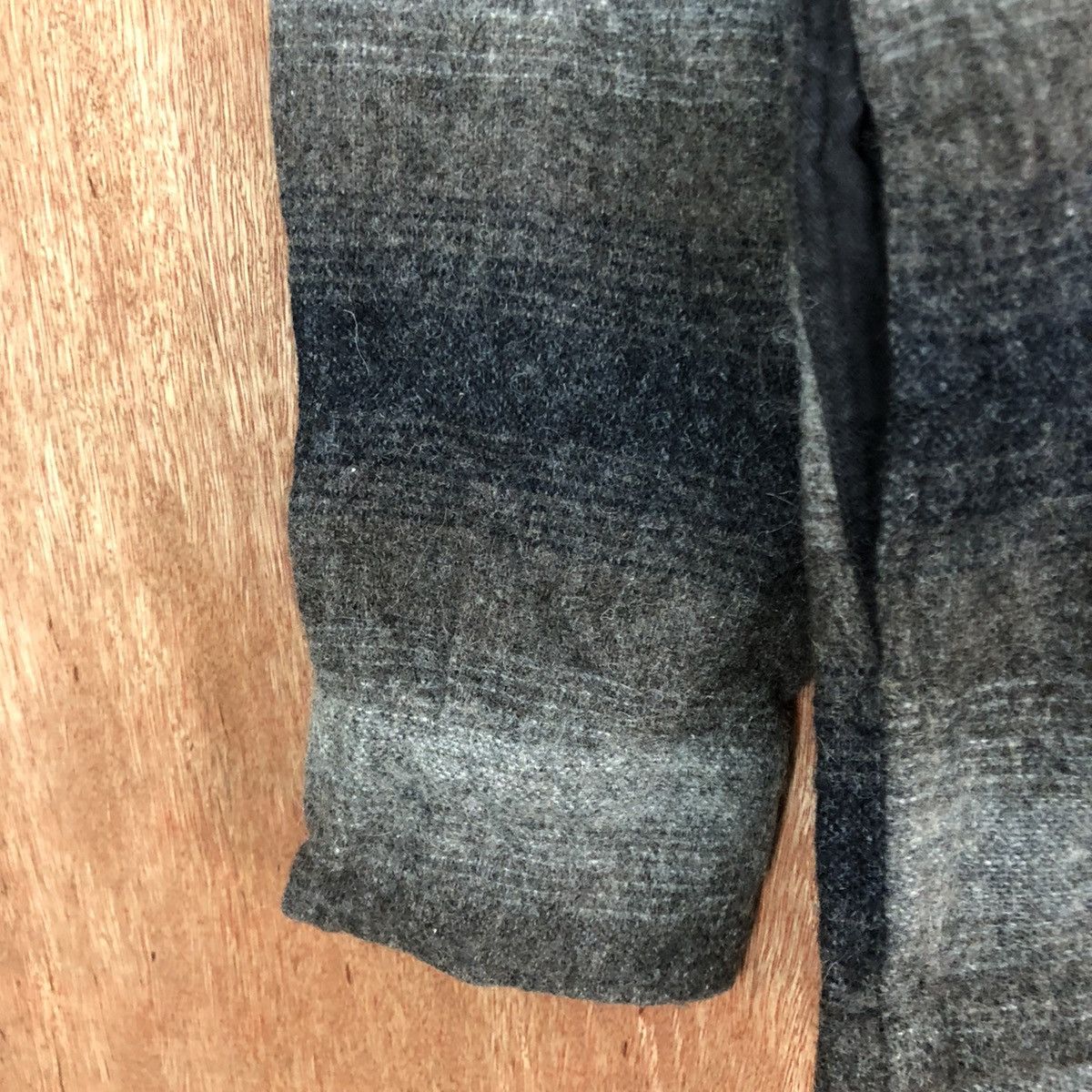 Homespun Knitwear DL B-Mung Life Grey stripe Mohair cardigan knitwear #H147 Size US M / EU 48-50 / 2 - 6 Thumbnail