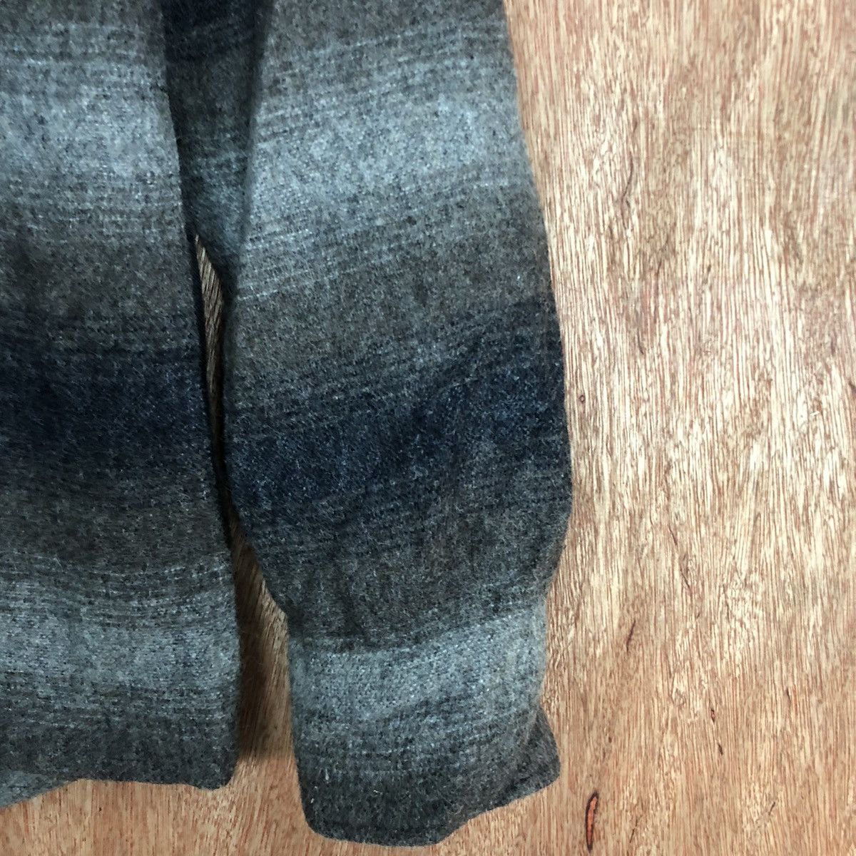 Homespun Knitwear DL B-Mung Life Grey stripe Mohair cardigan knitwear #H147 Size US M / EU 48-50 / 2 - 4 Thumbnail