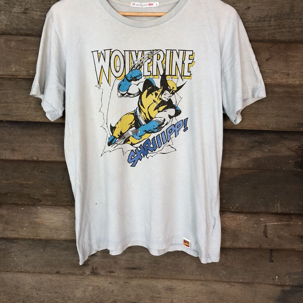 Marvel Comics DL Uniqlo x Wolverine Blue T-Shirt #H429 Size US L / EU 52-54 / 3 - 3 Thumbnail