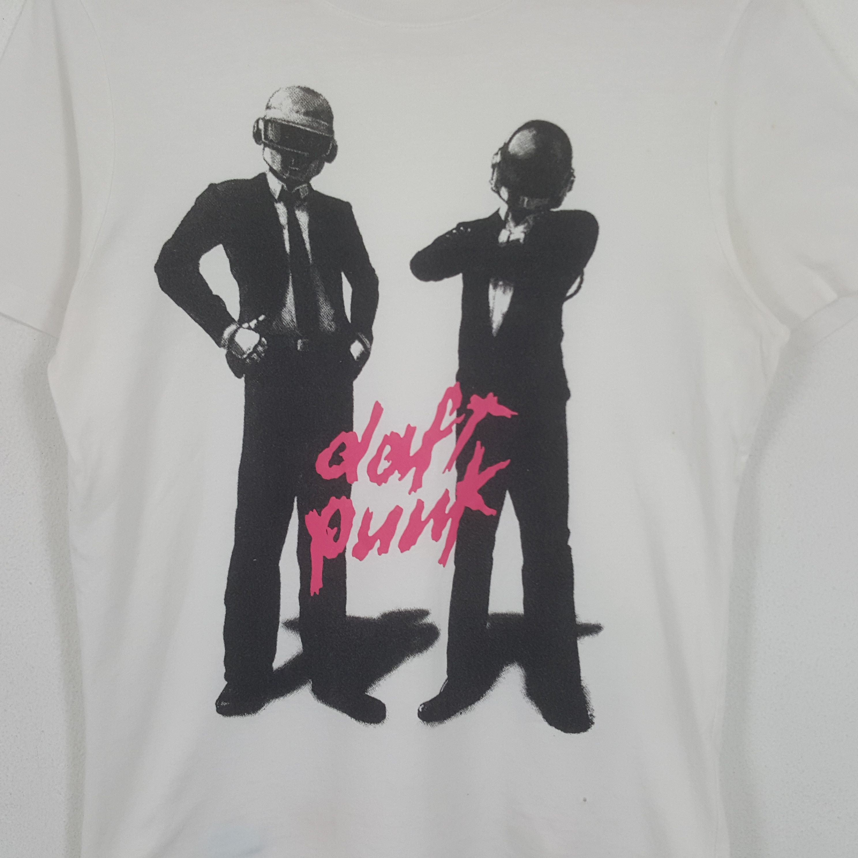 Band Tees × Vintage Vintage Daft Punk Electronic Duo Music Tshirt Size US M / EU 48-50 / 2 - 2 Thumbnail