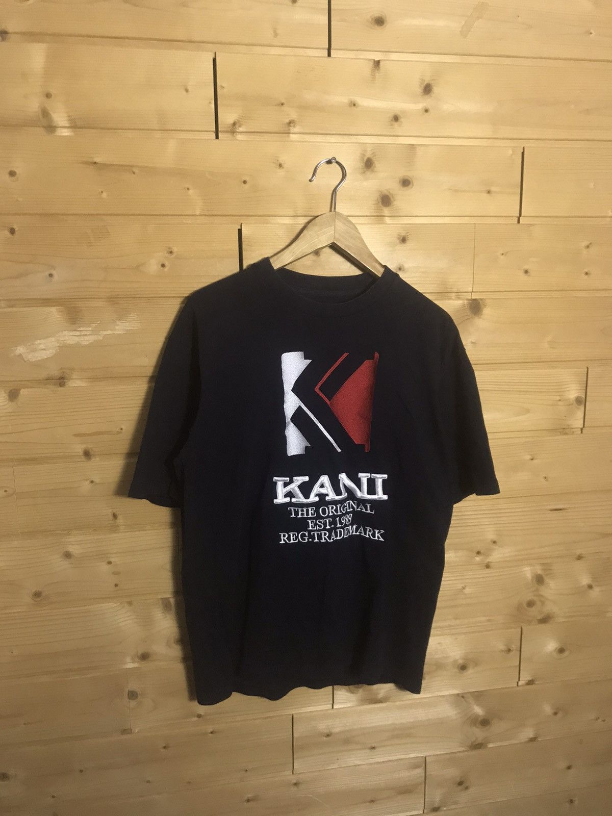 Vintage Karl Kani big logo oversized t-shirt Size US S / EU 44-46 / 1 - 1 Thumbnail
