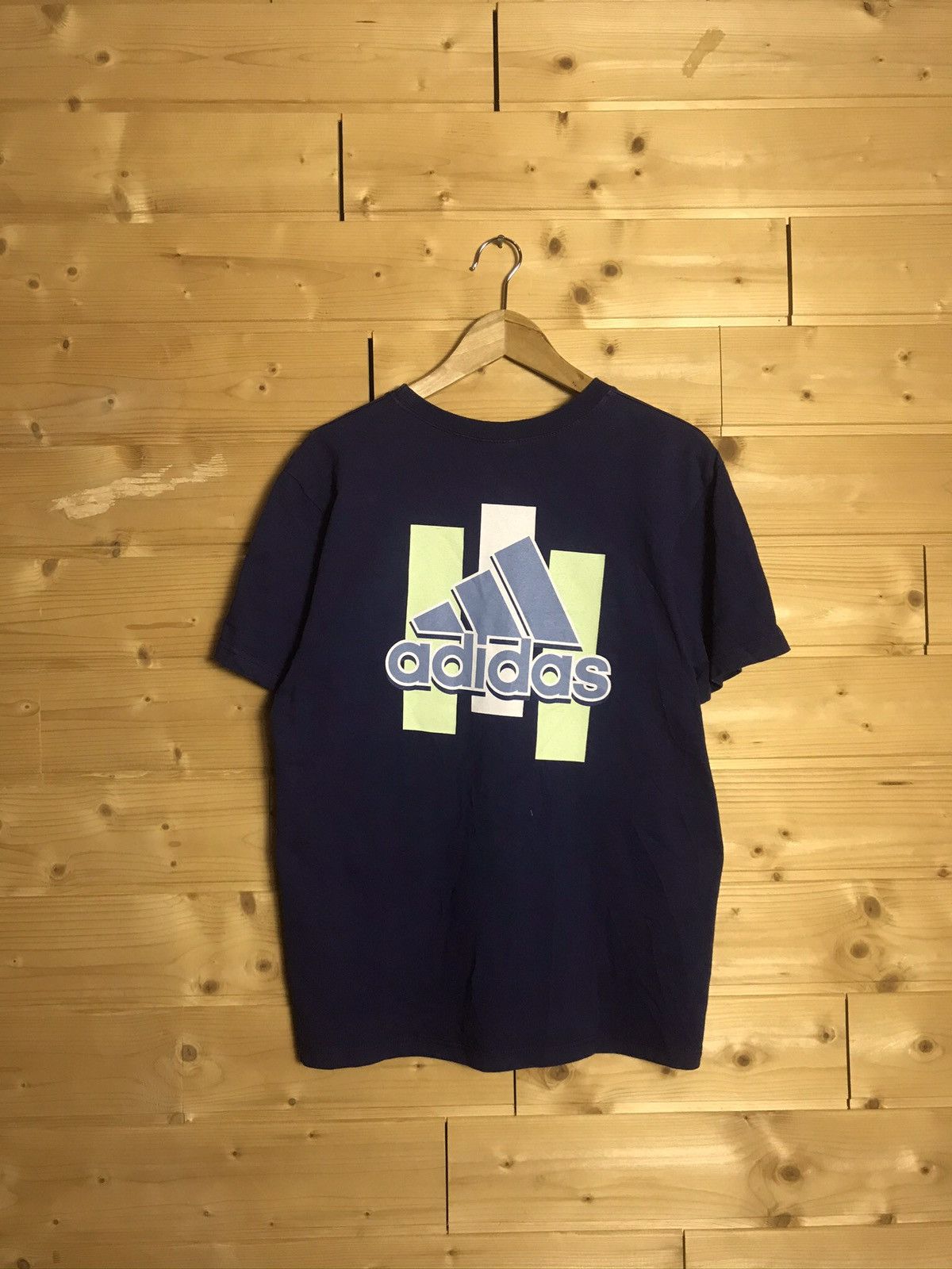 Vintage Vintage Adidas big logo t-shirt Size US M / EU 48-50 / 2 - 8 Thumbnail