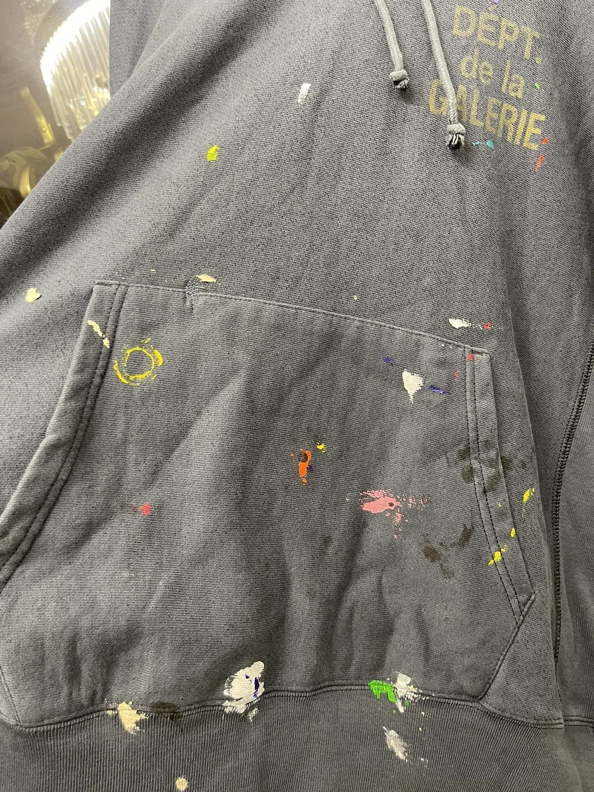 Gallery Dept. Galllery dept. painted hoodie sweatshirt size M navy grey Size US M / EU 48-50 / 2 - 4 Thumbnail
