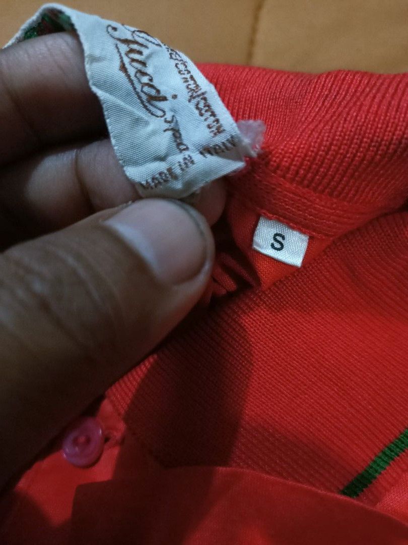 Gucci Vintage 70s Gucci Red Polo Shirt Made in Italy (S) Size US S / EU 44-46 / 1 - 9 Thumbnail