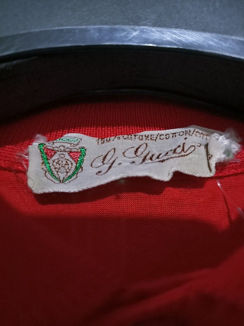 Gucci Vintage 70s Gucci Red Polo Shirt Made in Italy (S) Size US S / EU 44-46 / 1 - 8 Thumbnail