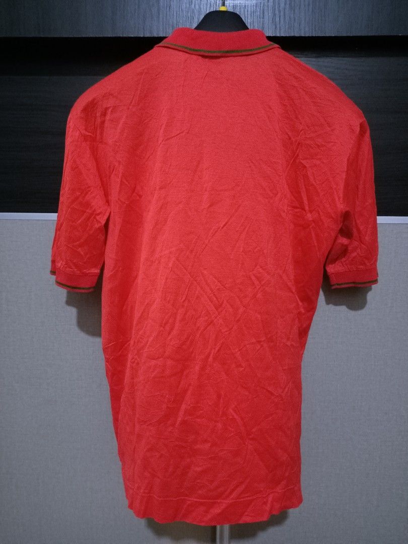 Gucci Vintage 70s Gucci Red Polo Shirt Made in Italy (S) Size US S / EU 44-46 / 1 - 4 Thumbnail