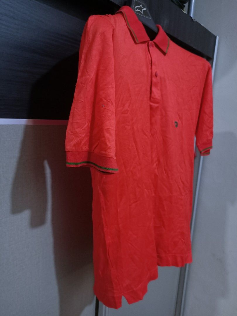 Gucci Vintage 70s Gucci Red Polo Shirt Made in Italy (S) Size US S / EU 44-46 / 1 - 3 Thumbnail