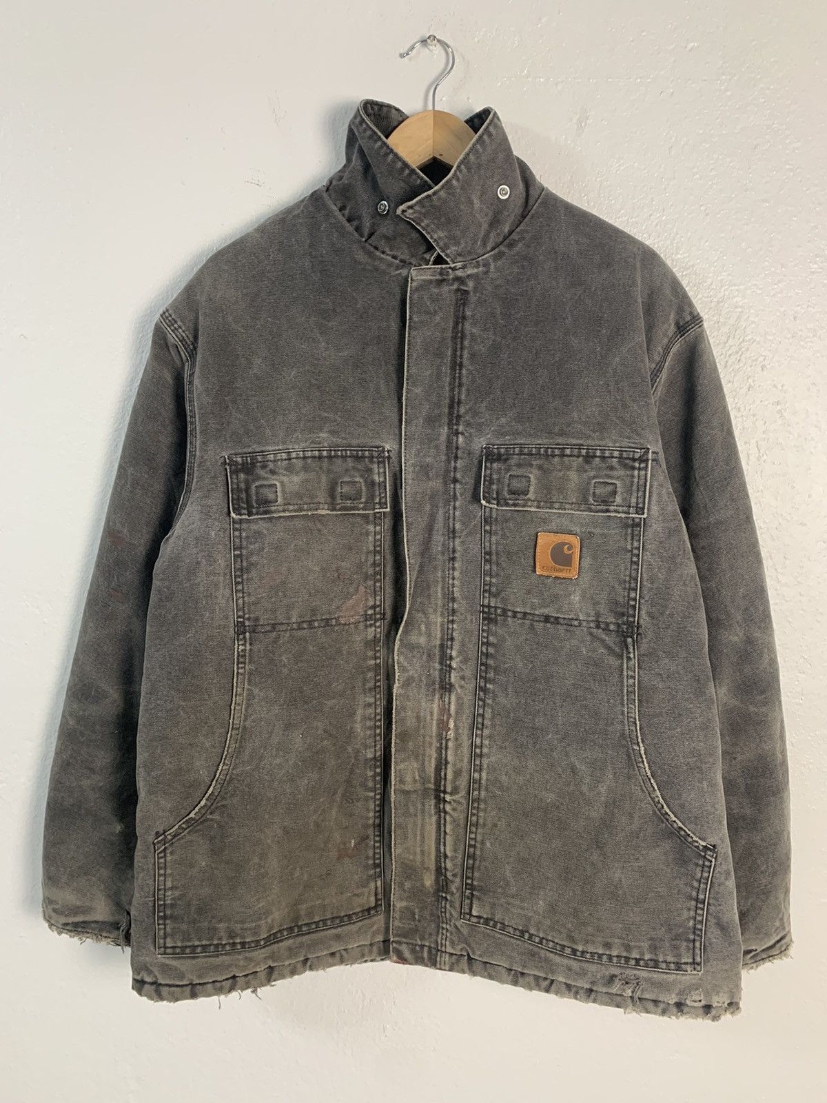 Carhartt Vintage Carhatt Detroit Distressed Jacket Size US L / EU 52-54 / 3 - 1 Thumbnail