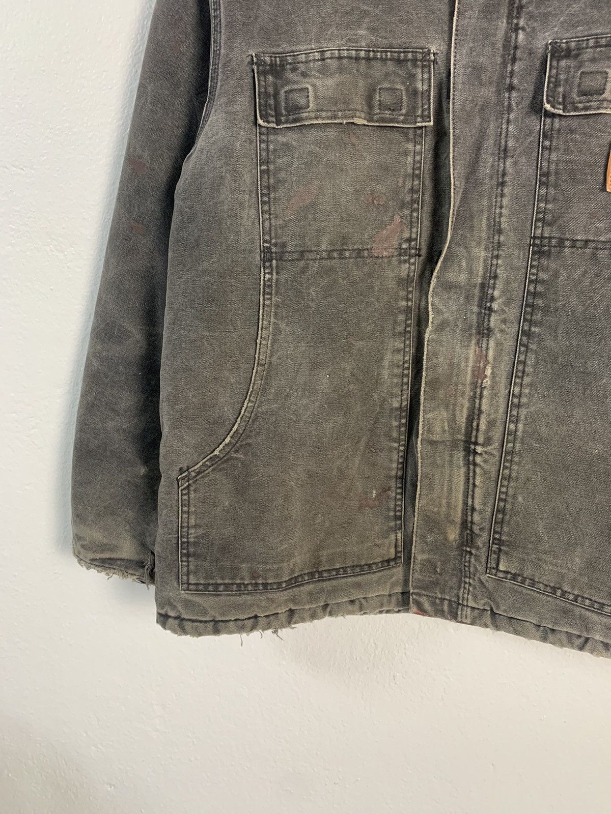 Carhartt Vintage Carhatt Detroit Distressed Jacket Size US L / EU 52-54 / 3 - 3 Thumbnail
