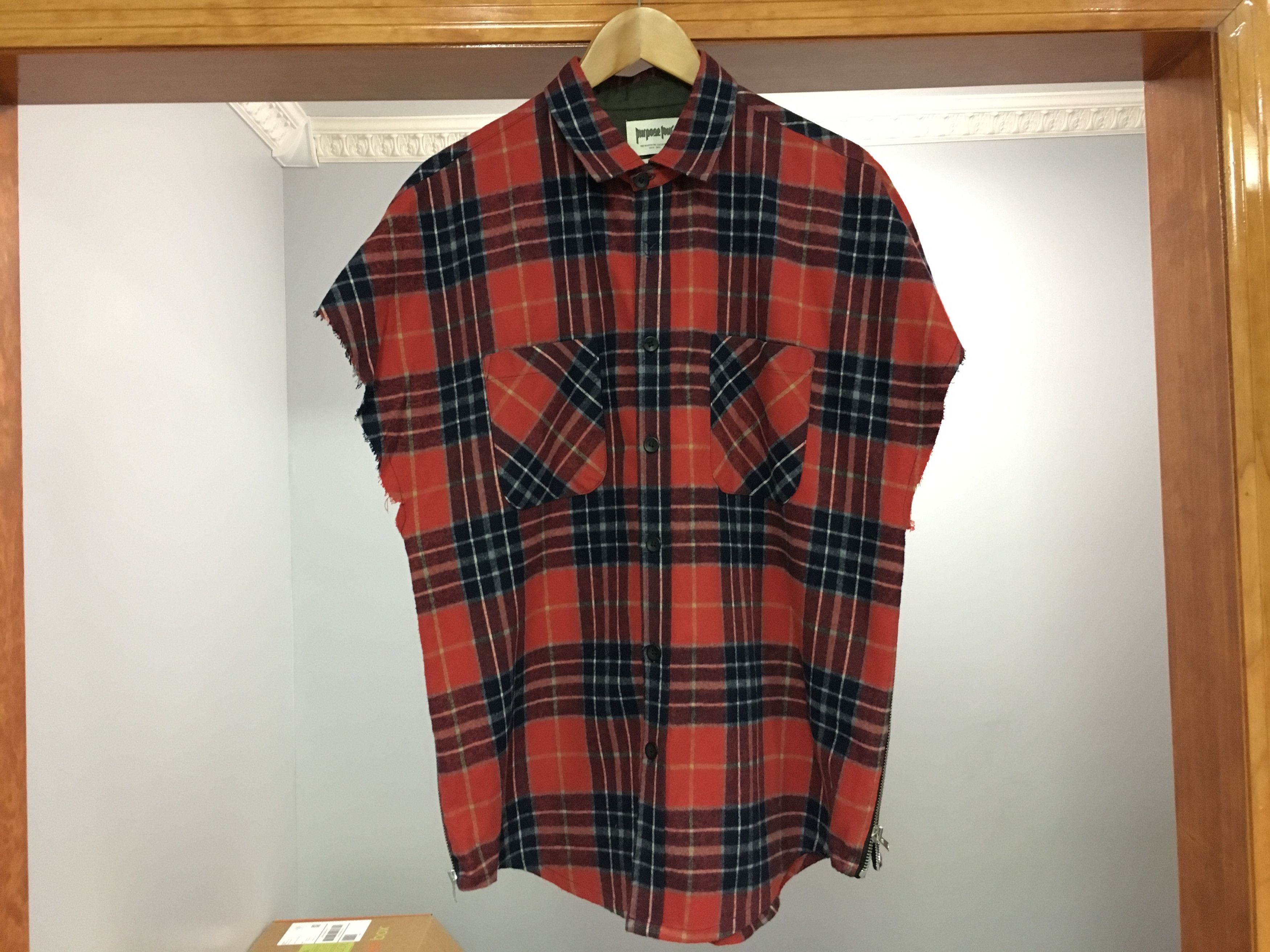 Fear of God Sleeveless Flannel Shirt Purpose Tour | Grailed
