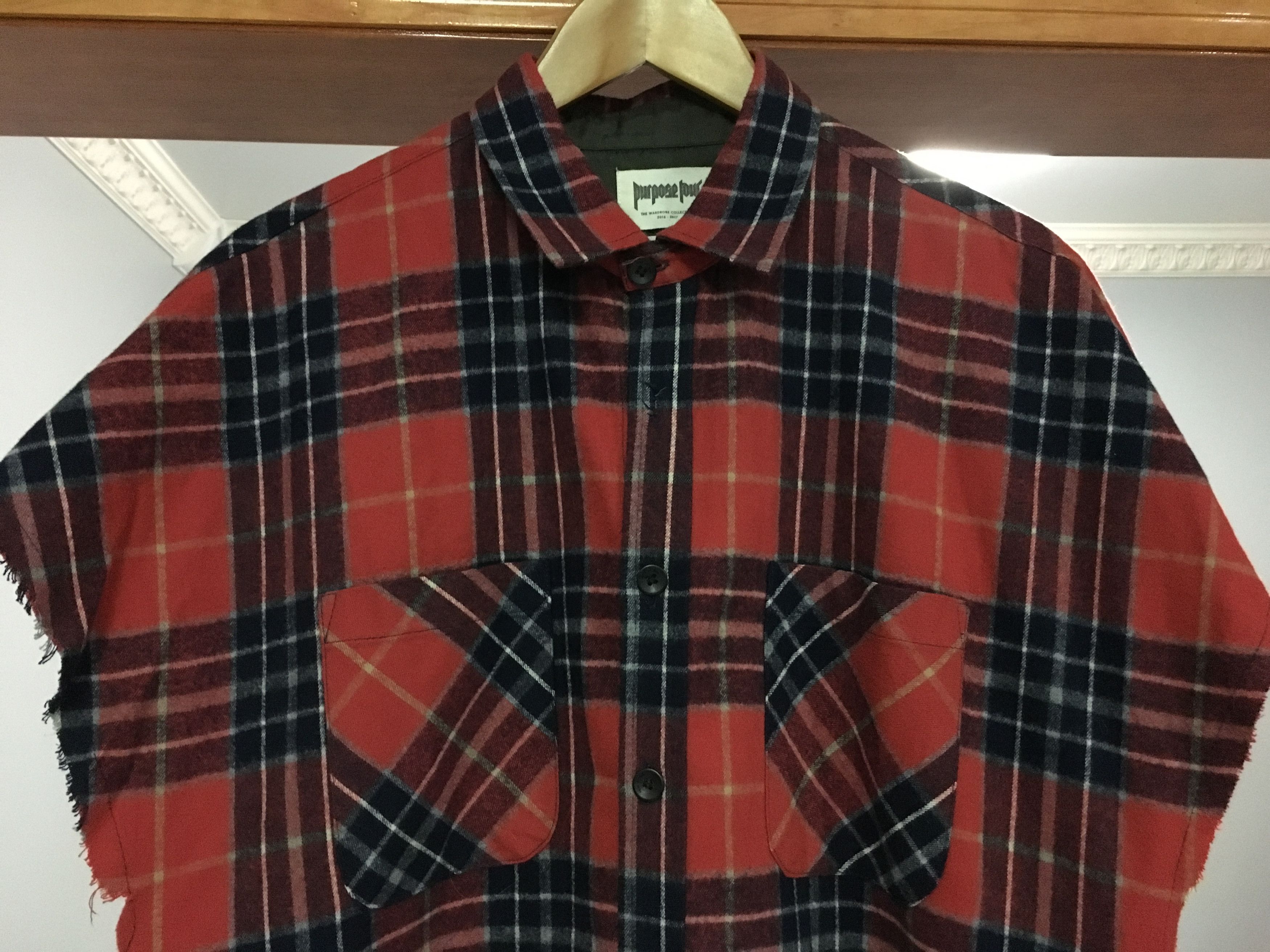 Fear of God Sleeveless Flannel Shirt Purpose Tour | Grailed