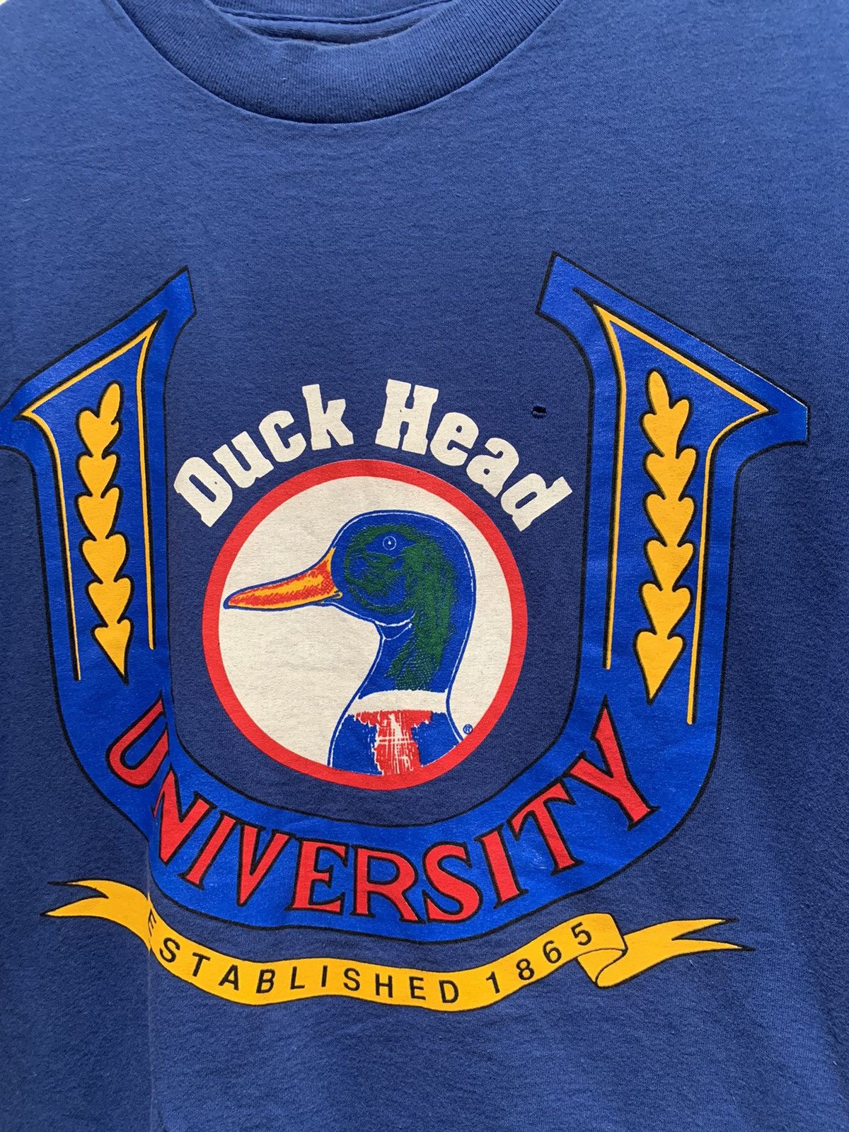 Duck Head × Vintage *RARE* Vintage Duck Head University Single Stitch T-Shirt L Size US L / EU 52-54 / 3 - 3 Thumbnail