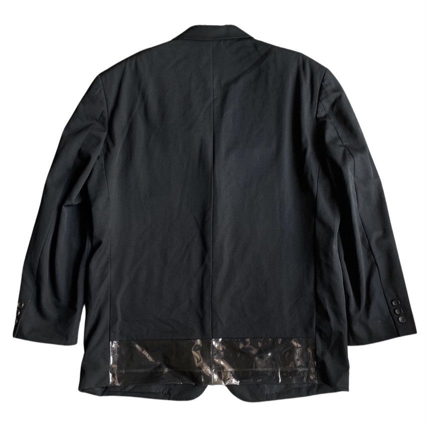 Comme des Garcons Vintage 1996 Clear Vinyl Back Hem Blazer Size US M / EU 48-50 / 2 - 2 Thumbnail
