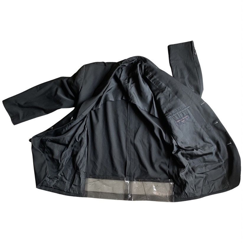 Comme des Garcons Vintage 1996 Clear Vinyl Back Hem Blazer Size US M / EU 48-50 / 2 - 1 Thumbnail