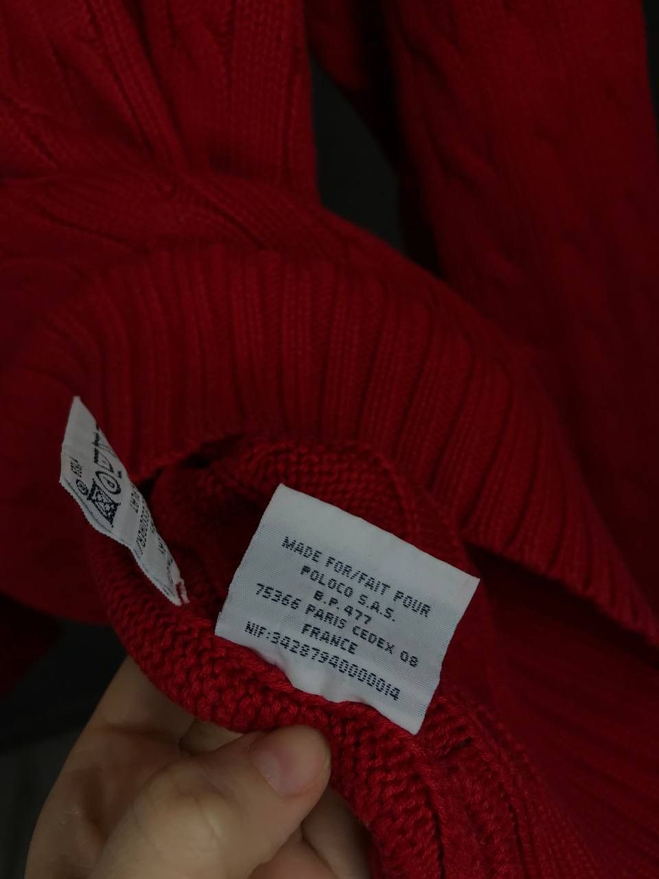 Vintage Polo Ralph Lauren vintage luxury red sweater Size US L / EU 52-54 / 3 - 8 Thumbnail