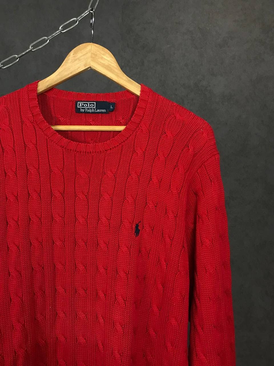Vintage Polo Ralph Lauren vintage luxury red sweater Size US L / EU 52-54 / 3 - 2 Thumbnail