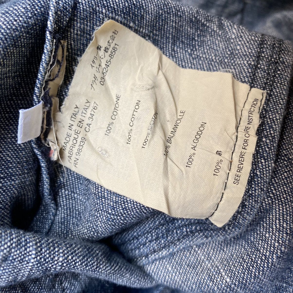 Miu Miu SS 2000 Denim Fiammato Blazer Size US L / EU 52-54 / 3 - 8 Thumbnail