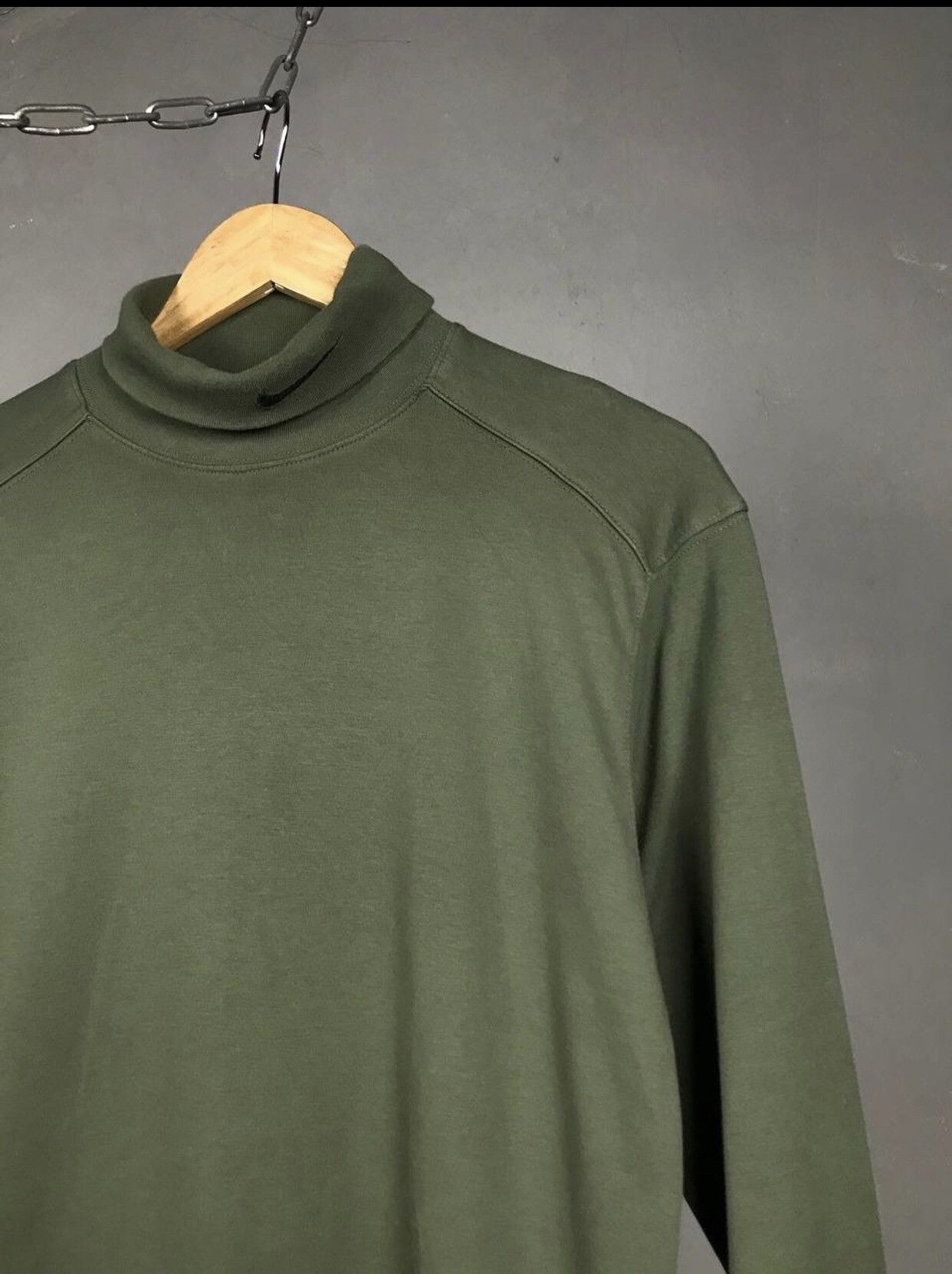 Nike Nike swoosh streetwear vintage green golf sweatshirt Size US S / EU 44-46 / 1 - 2 Thumbnail