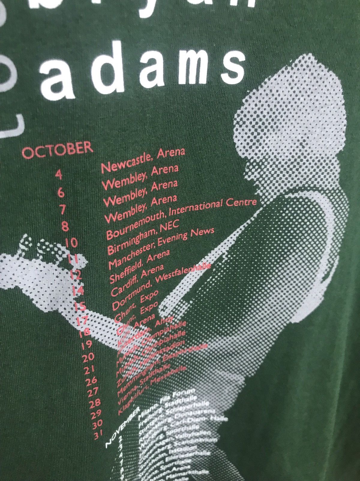 Band Tees vintage 90s Bryan Adams tour single stitch t-shirt Size US L / EU 52-54 / 3 - 11 Thumbnail