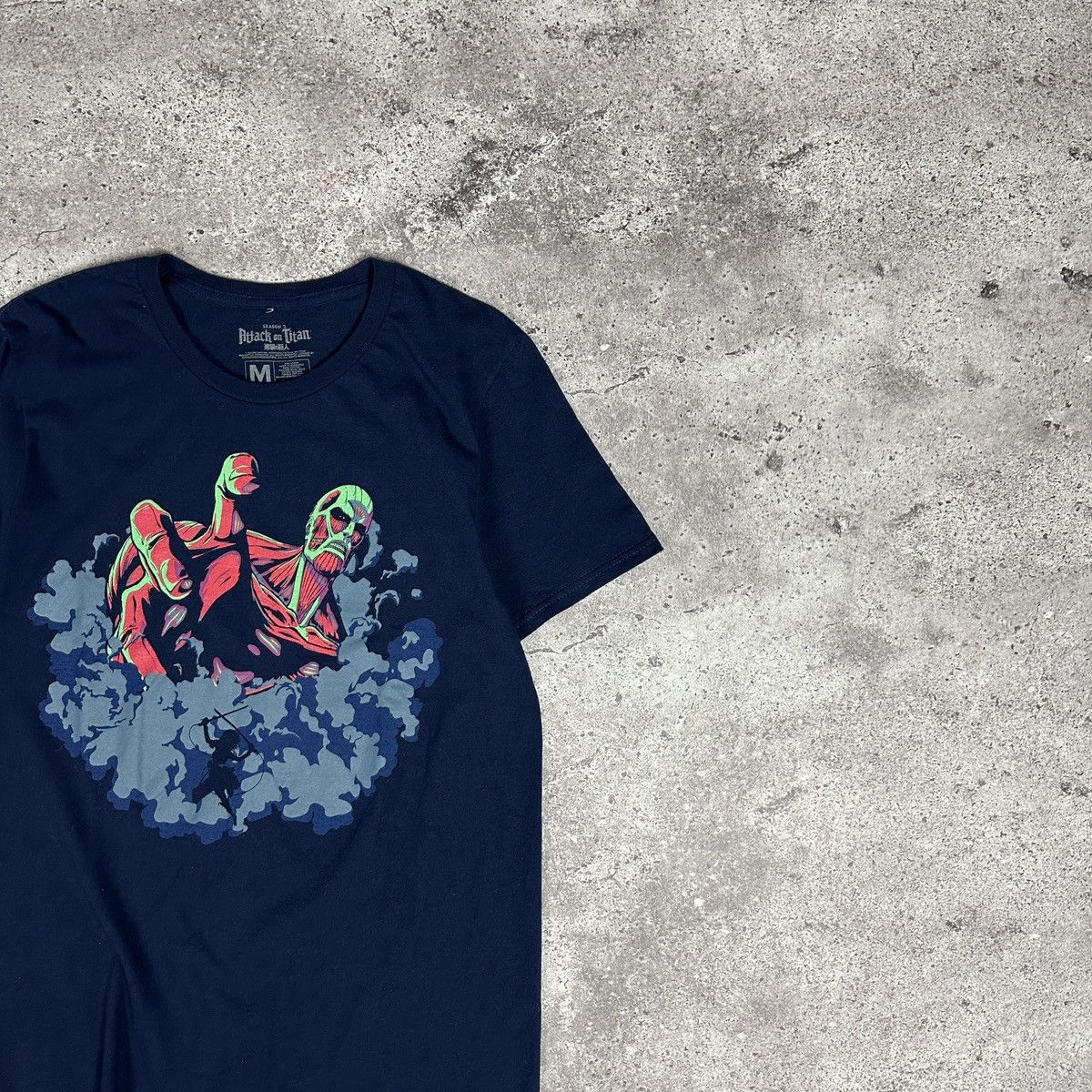 Anime 2017 Attack on Titan season 2 graphic tee Anime Mikasa movie Size US M / EU 48-50 / 2 - 2 Thumbnail