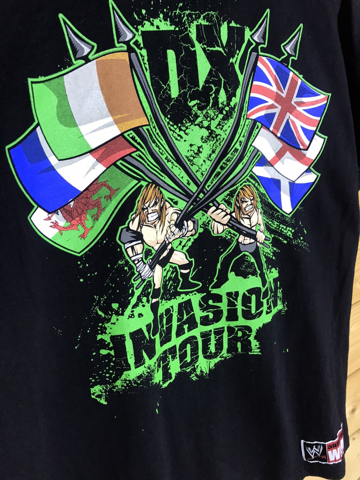 WWE Vintage 00s WWE DX army tour t-shirt Size US L / EU 52-54 / 3 - 3 Thumbnail