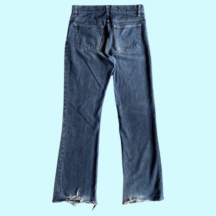 Helmut Lang Archive Black Coated On BlueDenim Classic low waist wide leg Size US 30 / EU 46 - 4 Thumbnail