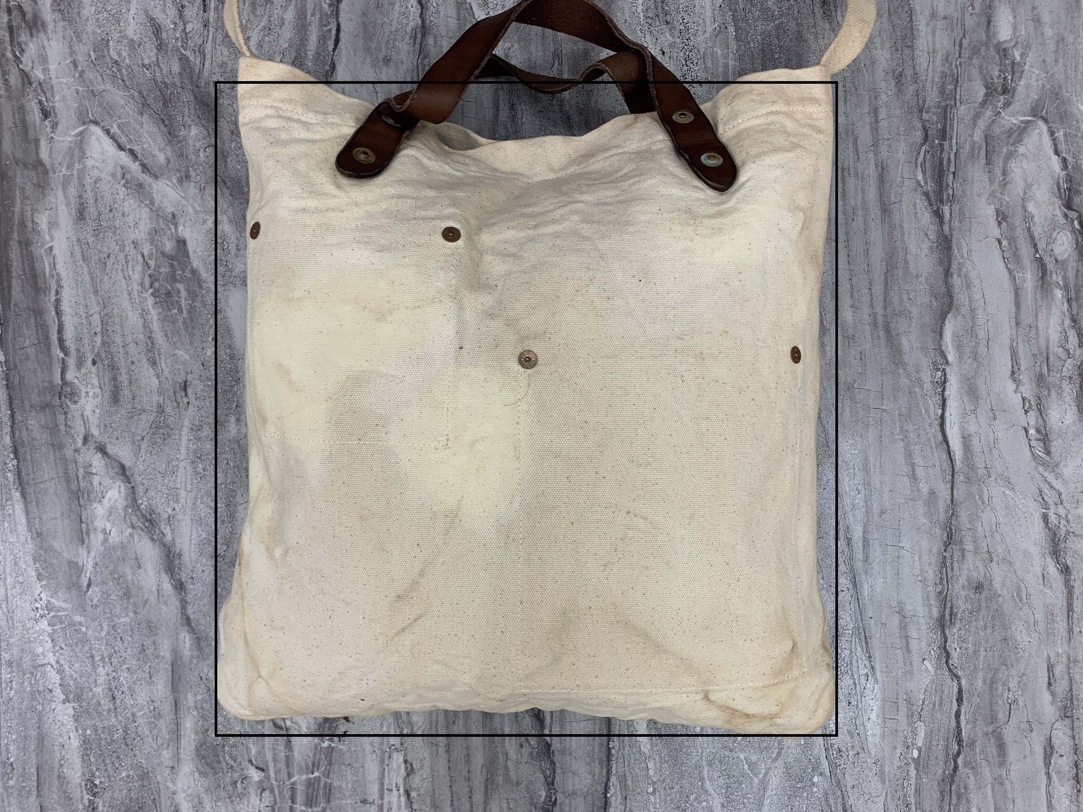 Double RL Canvas Market Tote RRL Cotton Men's Shopper Tote - Main Image
