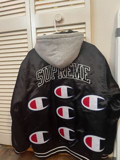 Champion Supreme Satin Jacket | Grailed