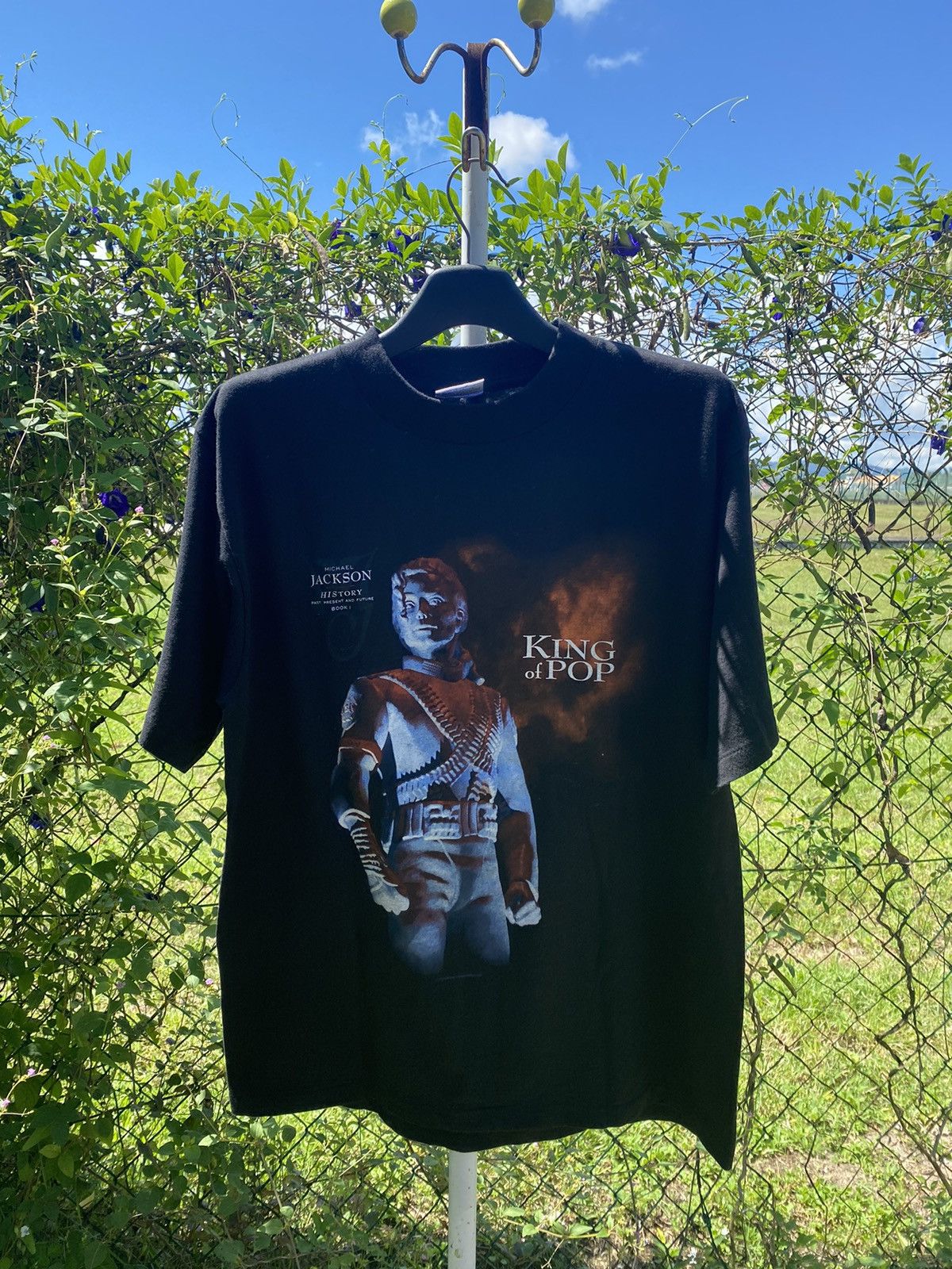 Band Tees × Michael Jackson × Vintage Vintage Michael Jackson King of Pop Tees Size US L / EU 52-54 / 3 - 1 Thumbnail
