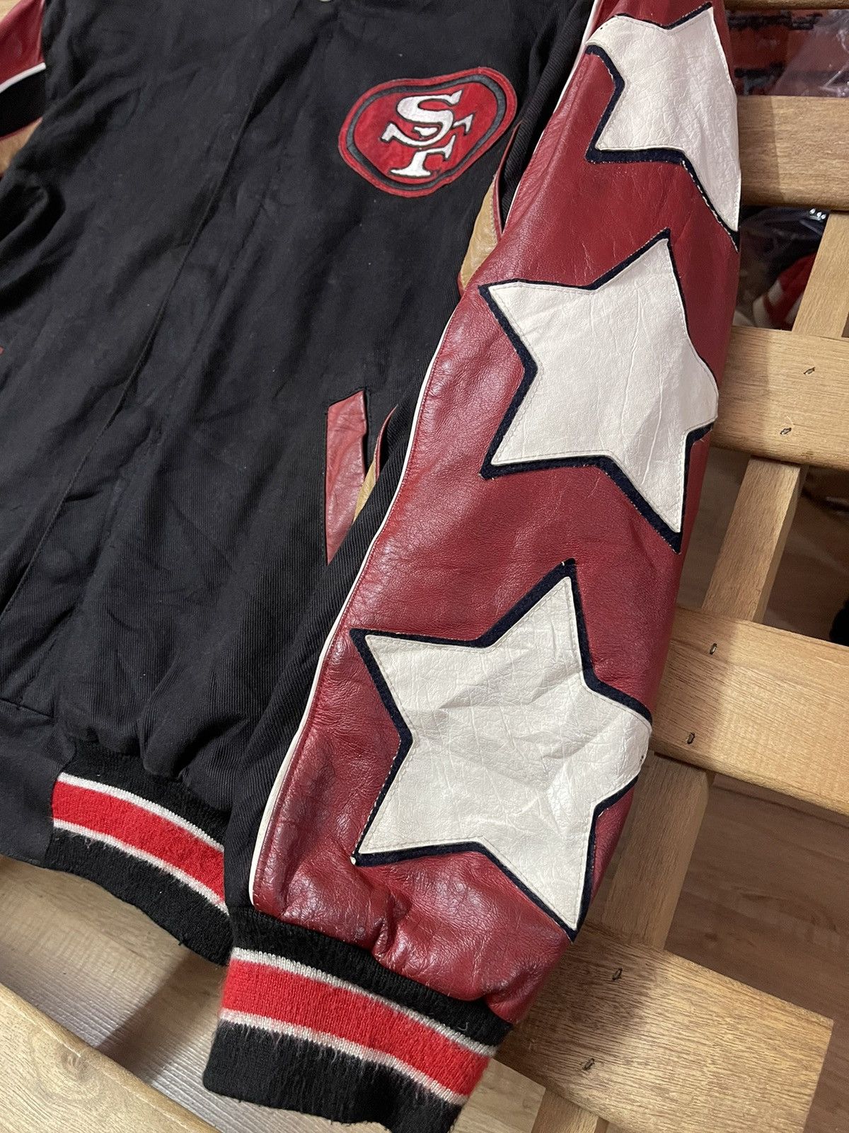 Jeff Hamilton × NFL × Vintage Vintage Rare Jeff Hamilton 49ers Reversible Jacket Size US L / EU 52-54 / 3 - 5 Thumbnail
