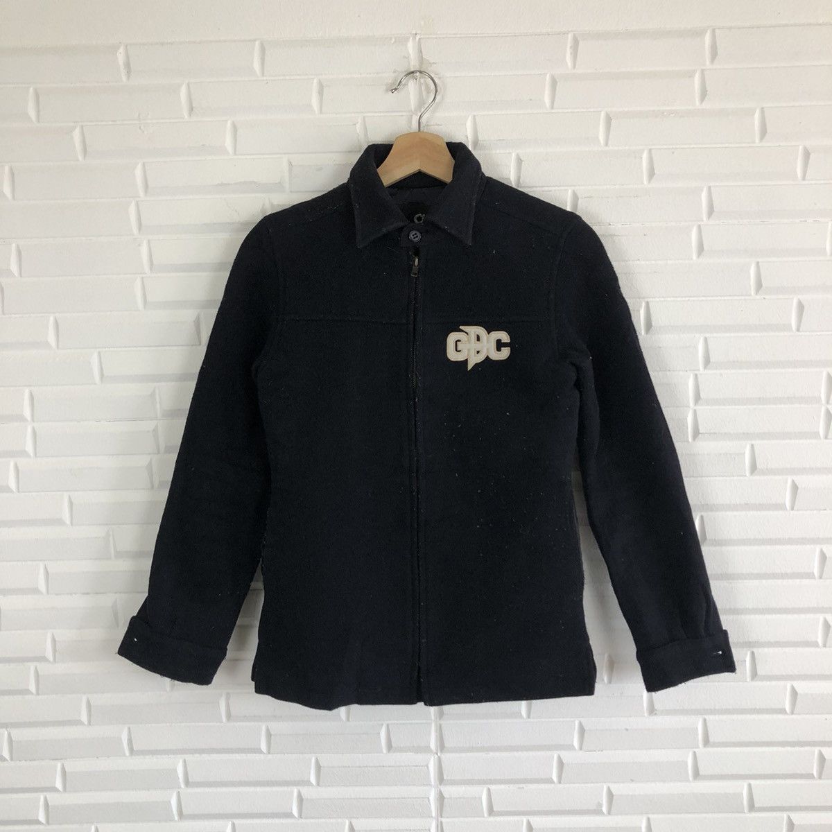 Japanese Brand VARSITY JACKET BIG LOGO EMBROIDERED GDC SOXONIA DARTMOND Size US S / EU 44-46 / 1 - 2 Thumbnail