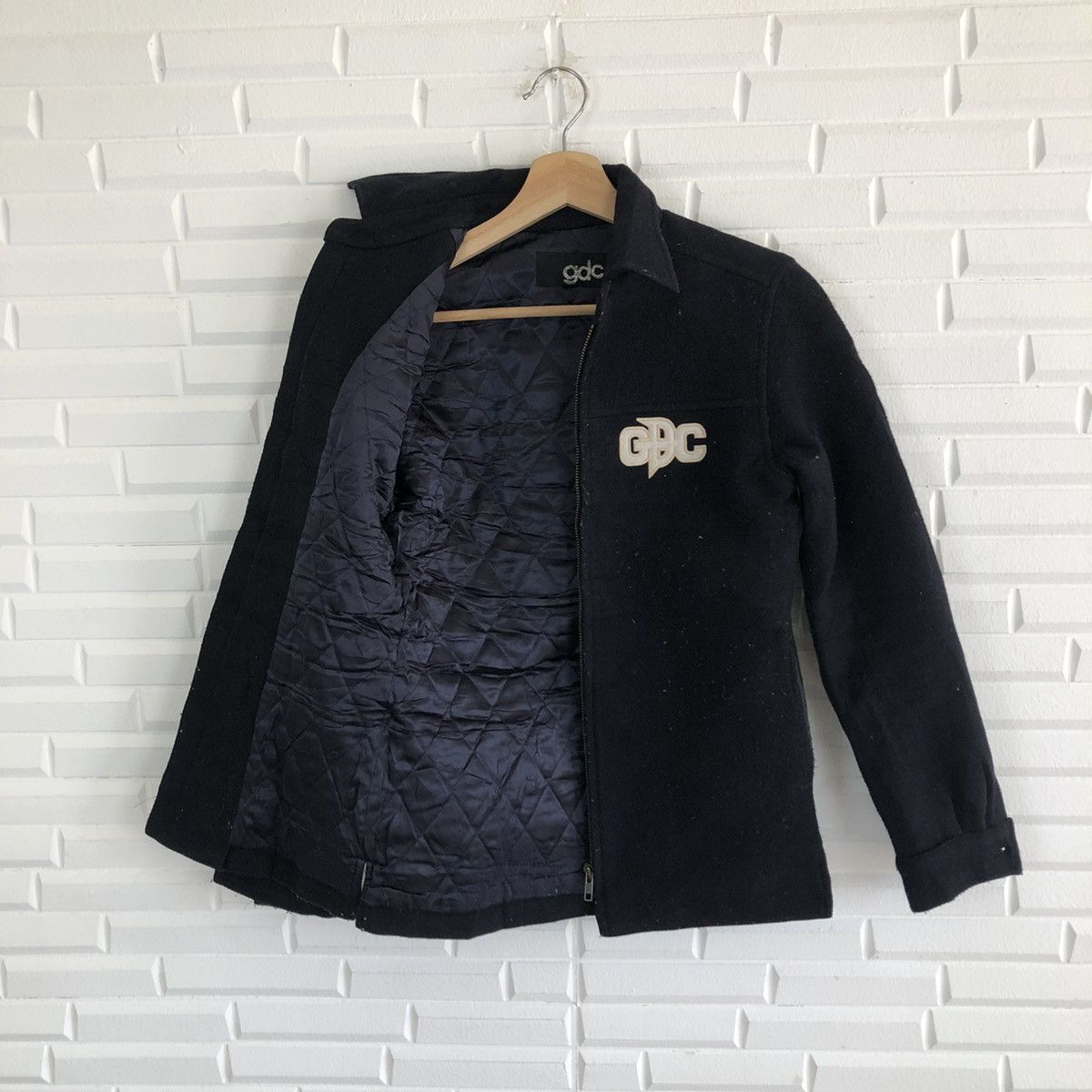 Japanese Brand VARSITY JACKET BIG LOGO EMBROIDERED GDC SOXONIA DARTMOND Size US S / EU 44-46 / 1 - 9 Thumbnail