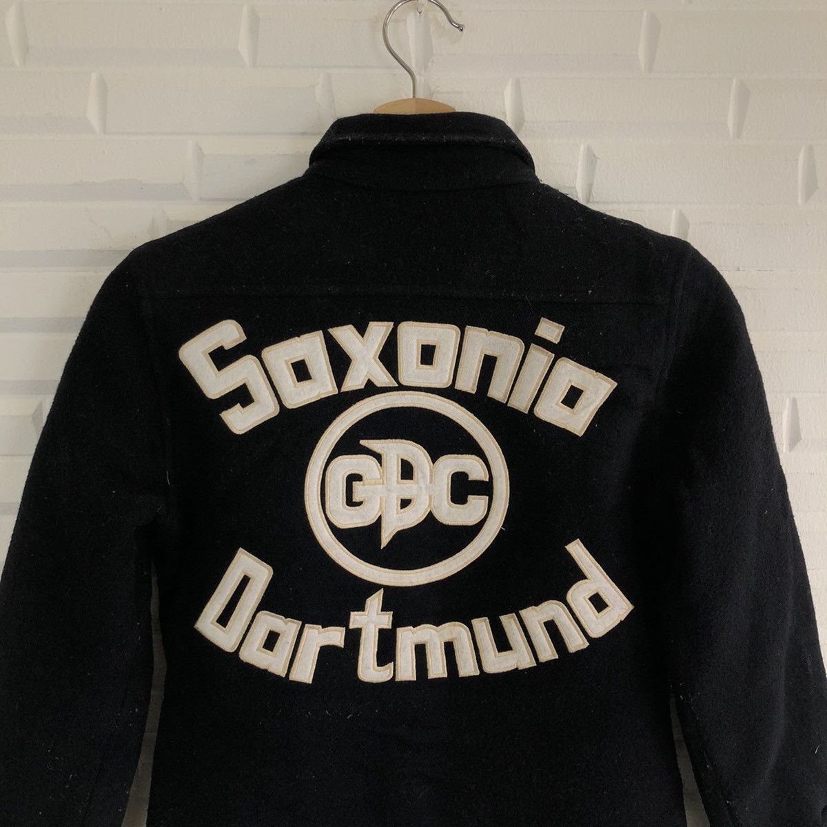Japanese Brand VARSITY JACKET BIG LOGO EMBROIDERED GDC SOXONIA DARTMOND Size US S / EU 44-46 / 1 - 6 Thumbnail