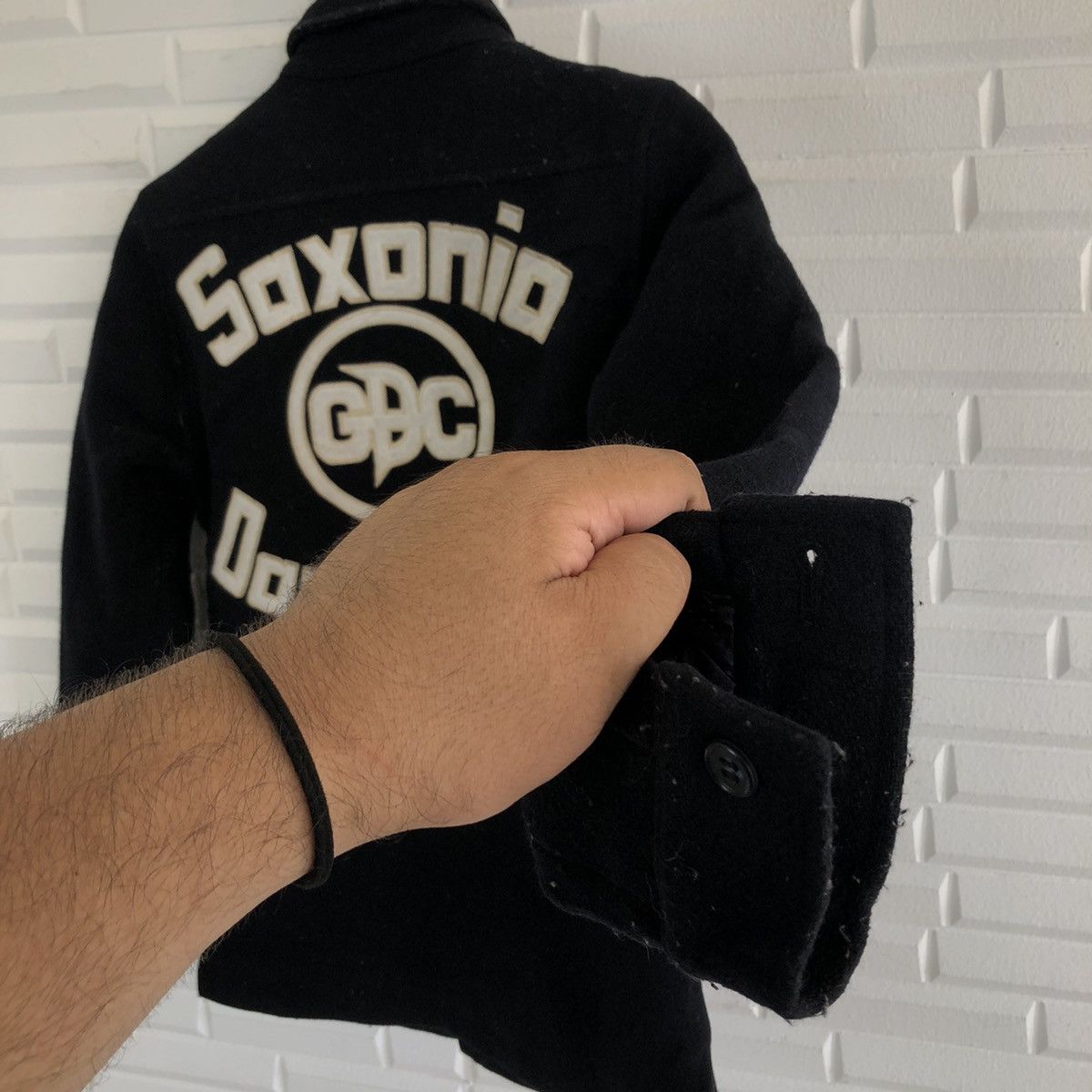 Japanese Brand VARSITY JACKET BIG LOGO EMBROIDERED GDC SOXONIA DARTMOND Size US S / EU 44-46 / 1 - 7 Thumbnail