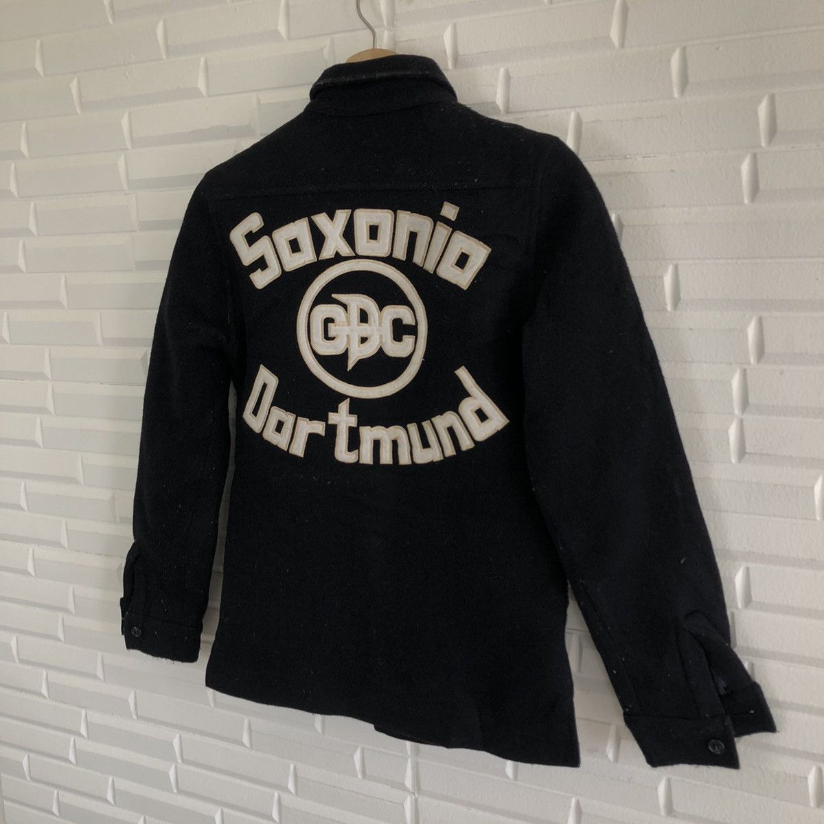 Japanese Brand VARSITY JACKET BIG LOGO EMBROIDERED GDC SOXONIA DARTMOND Size US S / EU 44-46 / 1 - 5 Thumbnail