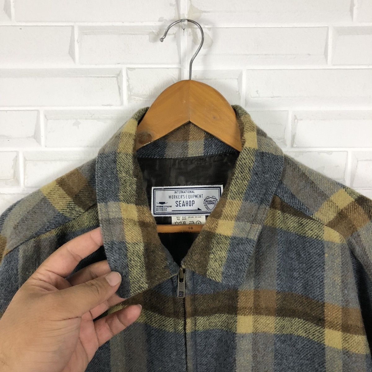 Japanese Brand INTERNATIONAL WORKERS EQUIPMENT SEAHOP TARTAN DESIGN JACKET Size US L / EU 52-54 / 3 - 6 Thumbnail