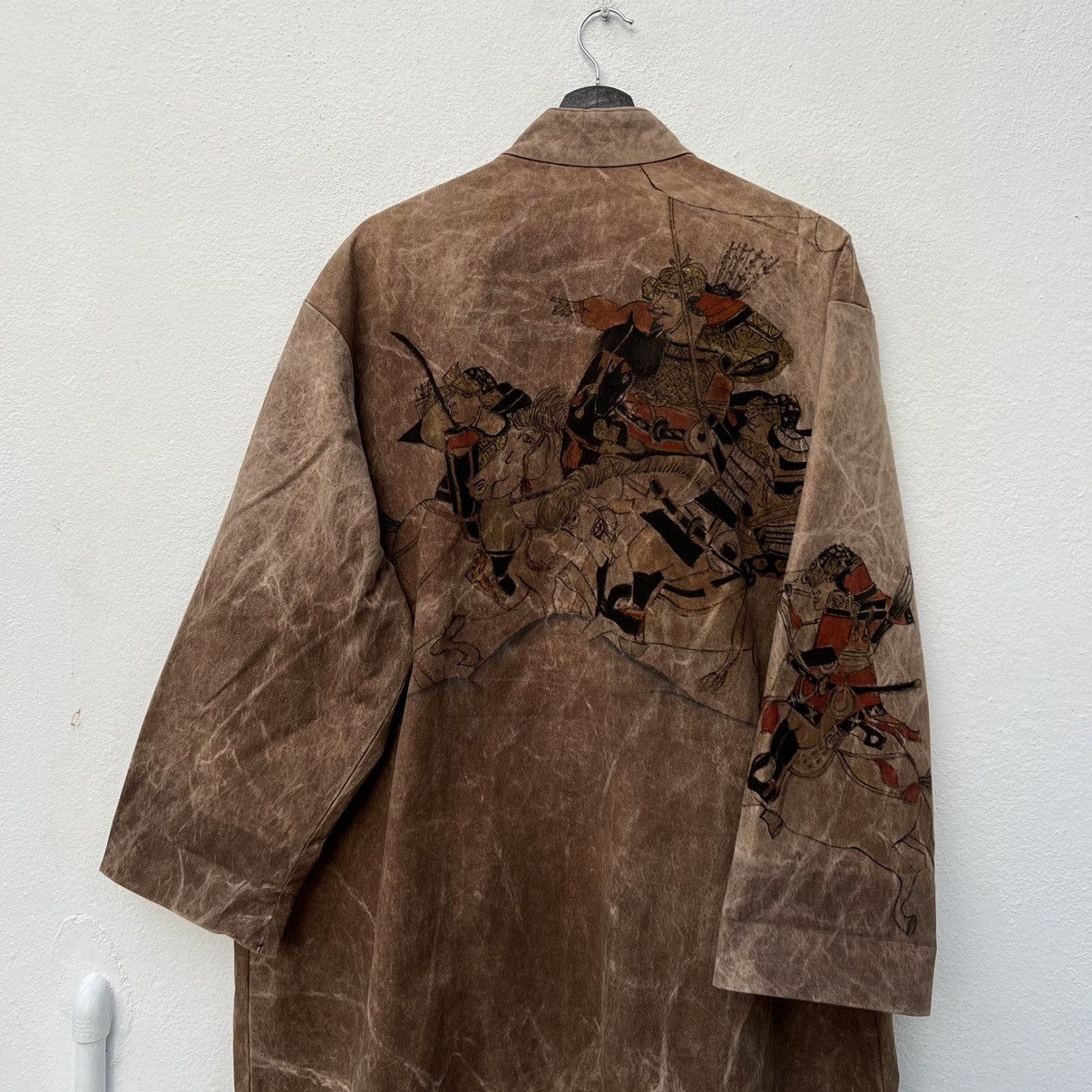 Japanese Brand VINTAGE LONG JACKET JAPANESE HERO BIG LOGO KHAKIS Size US L / EU 52-54 / 3 - 8 Thumbnail