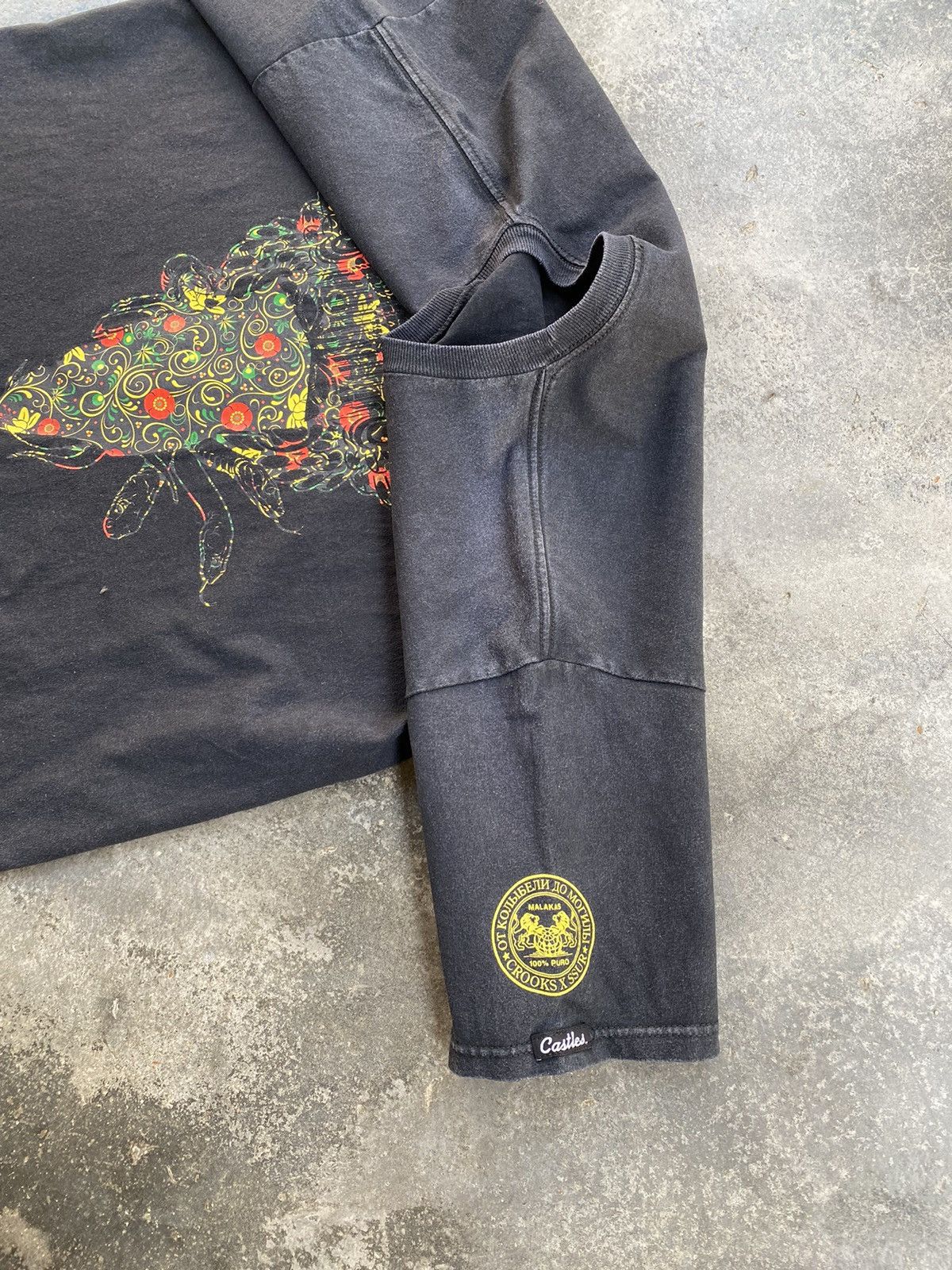 Crooks & Castles Vintage Crooks Castles x Ssur Faded Tees Size US L / EU 52-54 / 3 - 6 Thumbnail