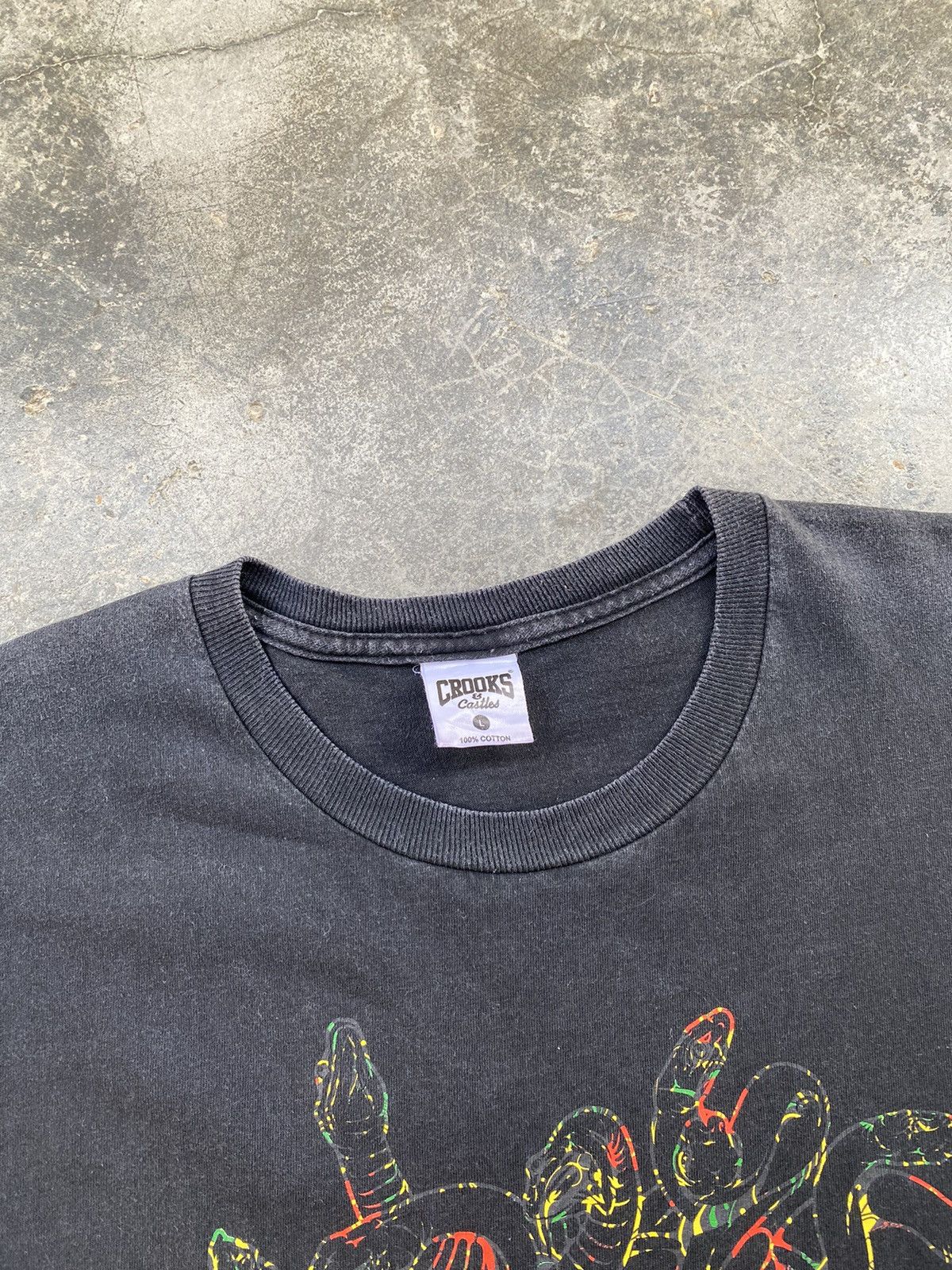 Crooks & Castles Vintage Crooks Castles x Ssur Faded Tees Size US L / EU 52-54 / 3 - 4 Thumbnail