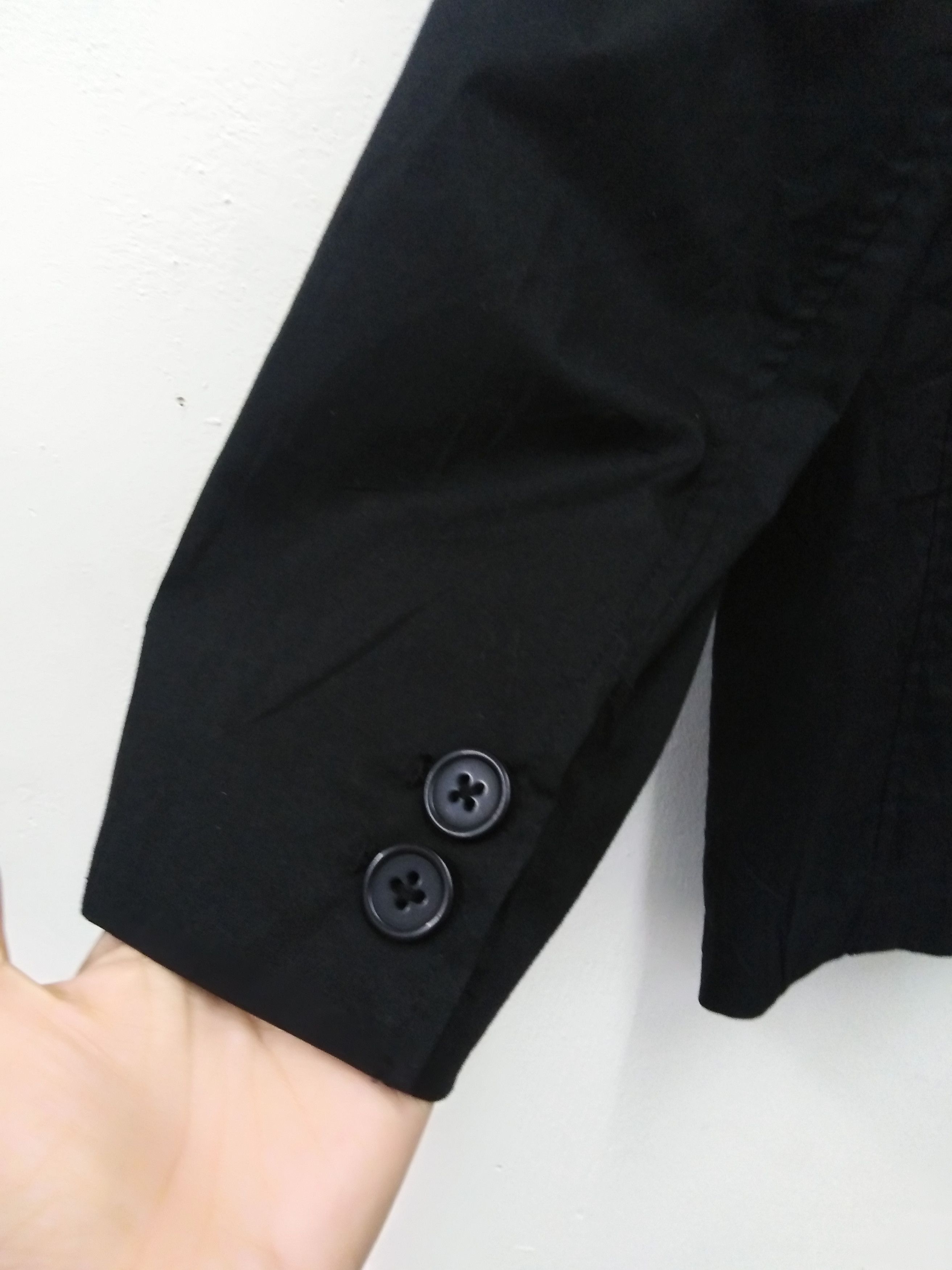 Yohji Yamamoto SACSNY By Y'SACCS Black Three Button Jacket Size US M / EU 48-50 / 2 - 8 Thumbnail