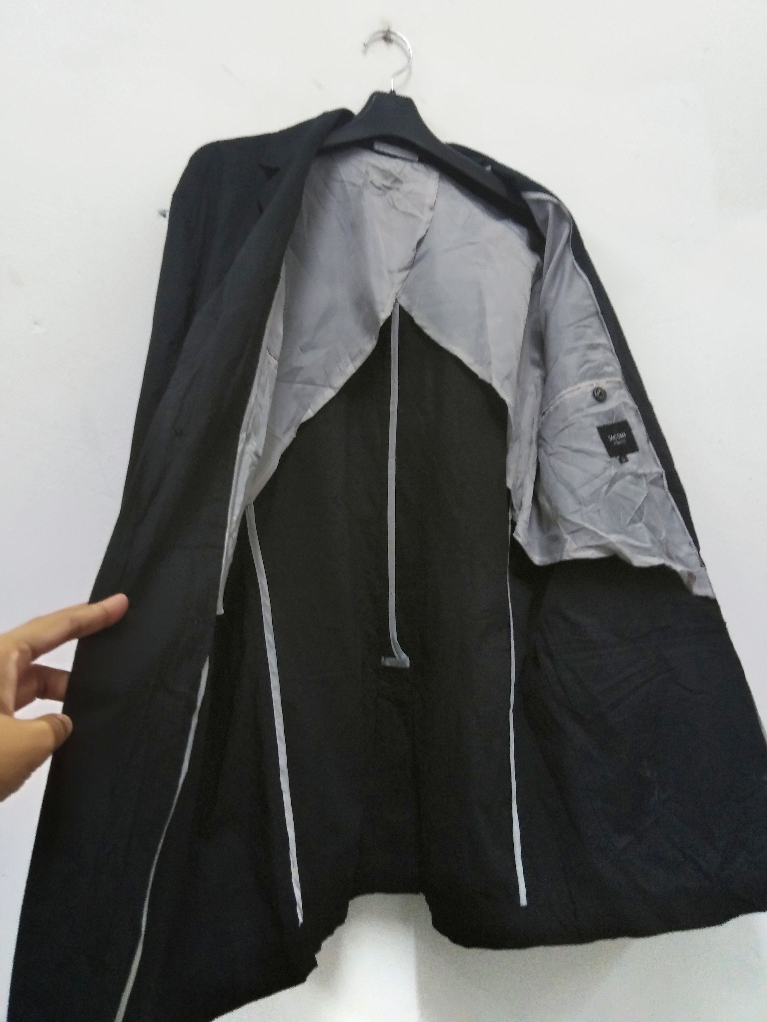 Yohji Yamamoto SACSNY By Y'SACCS Black Three Button Jacket Size US M / EU 48-50 / 2 - 4 Thumbnail