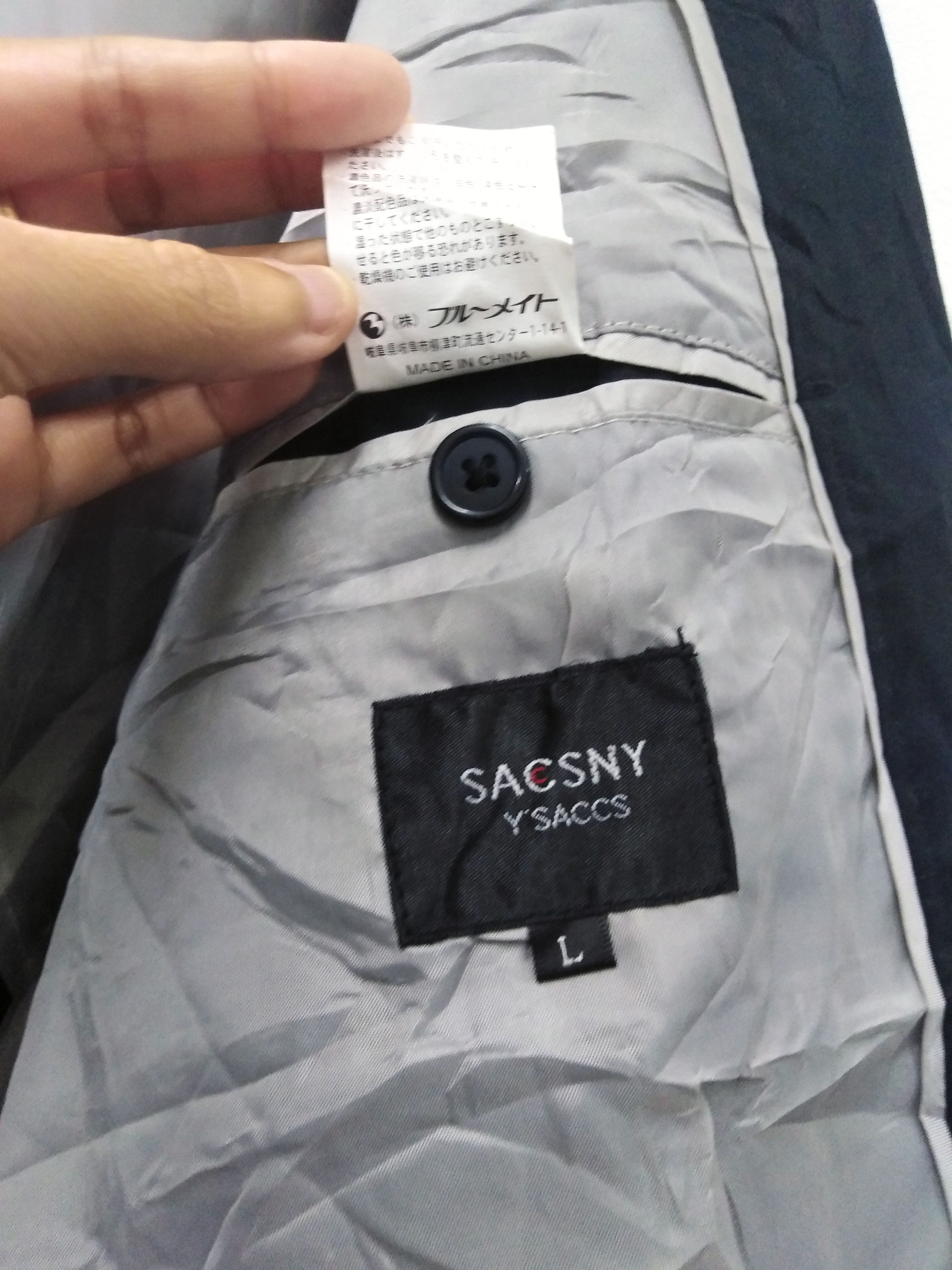 Yohji Yamamoto SACSNY By Y'SACCS Black Three Button Jacket Size US M / EU 48-50 / 2 - 9 Thumbnail