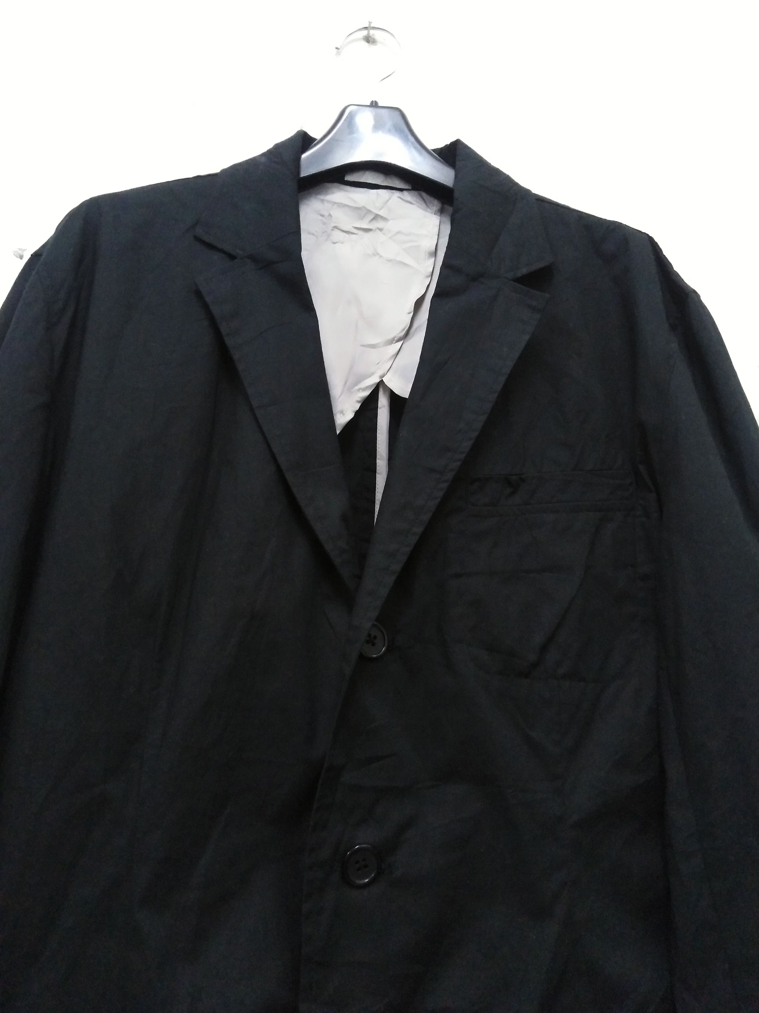 Yohji Yamamoto SACSNY By Y'SACCS Black Three Button Jacket Size US M / EU 48-50 / 2 - 5 Thumbnail