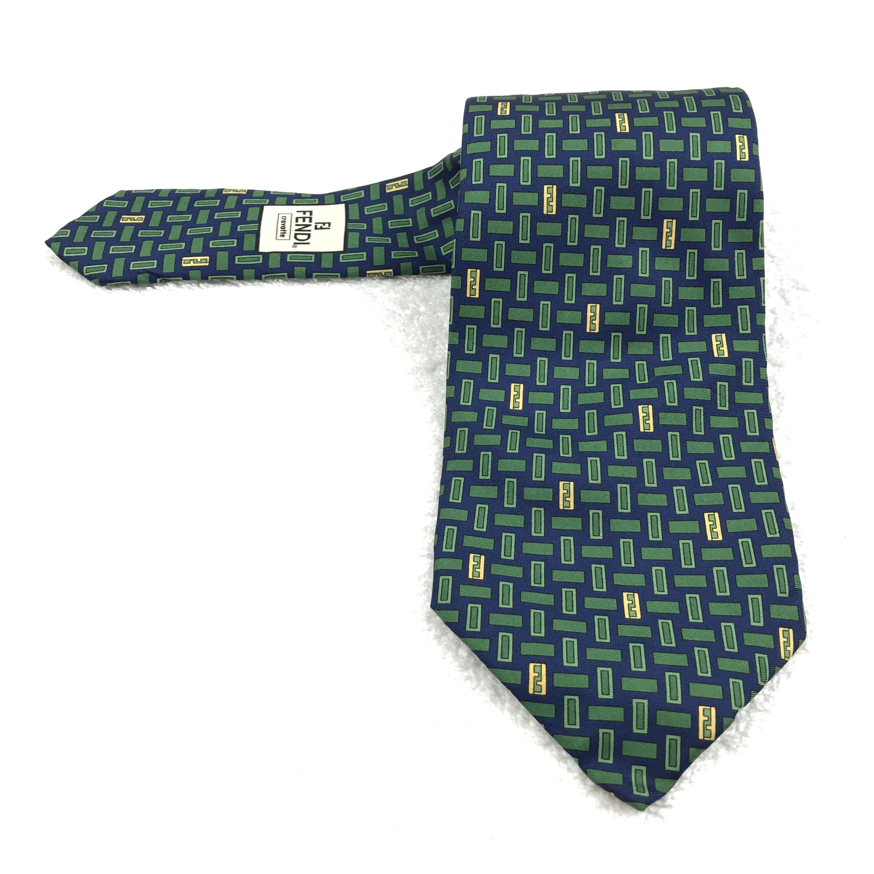 F303 Vintage Fendi Necktie Pure Silk