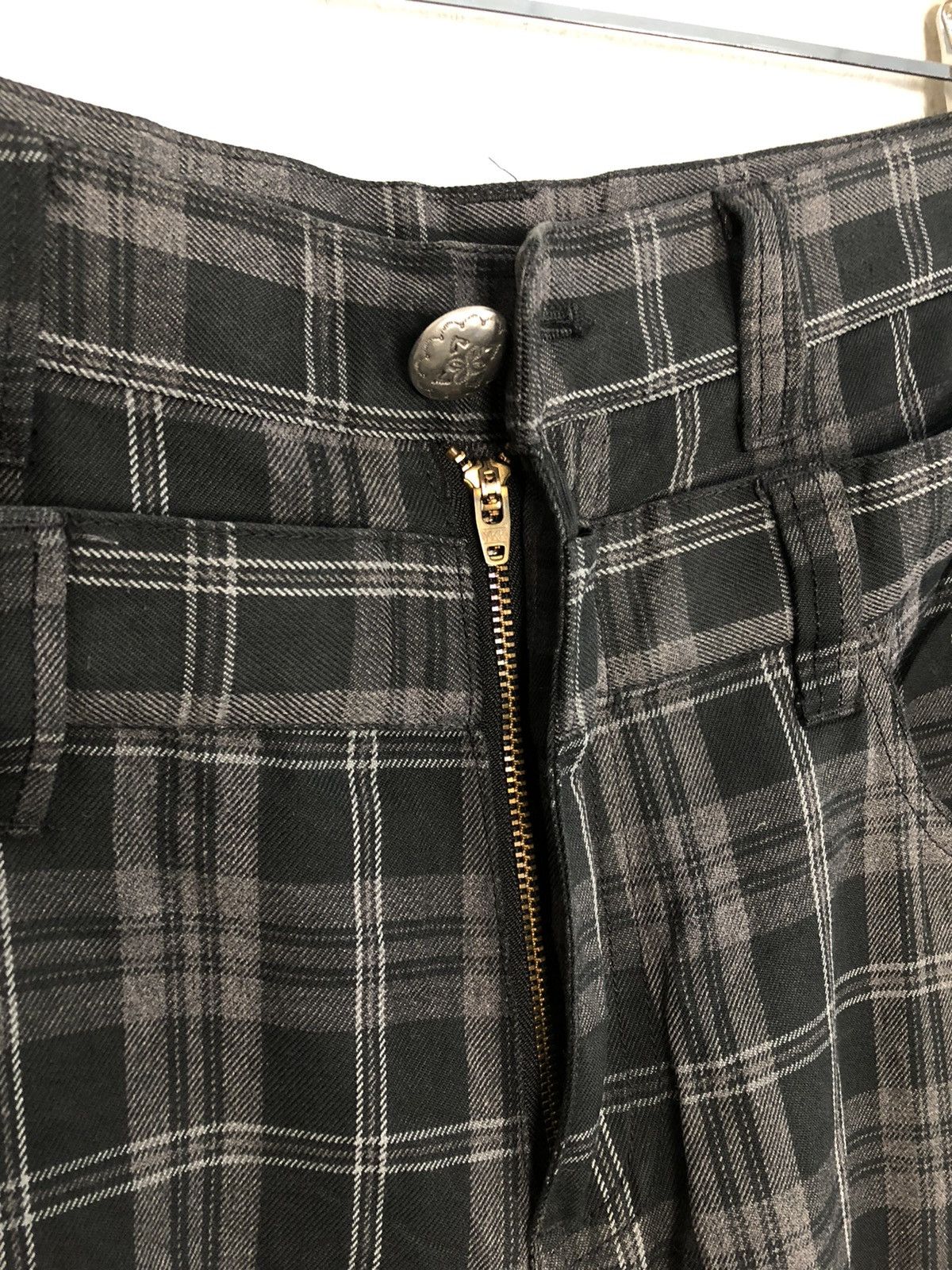 Japanese Brand × Vintage Plaid Checked Double Waist Cargo Multi Pocket Tactical Pant Size US 34 / EU 50 - 6 Thumbnail