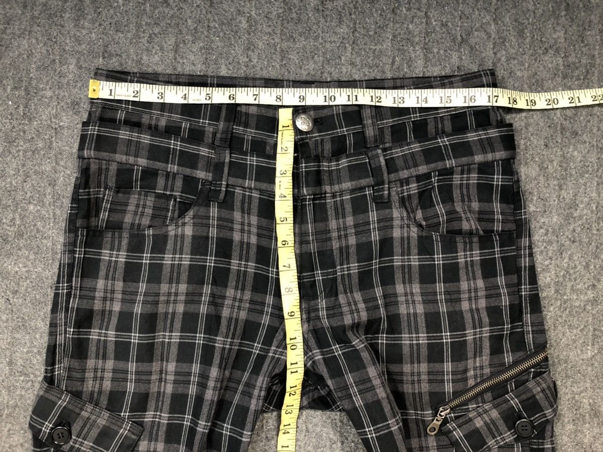 Japanese Brand × Vintage Plaid Checked Double Waist Cargo Multi Pocket Tactical Pant Size US 34 / EU 50 - 9 Thumbnail
