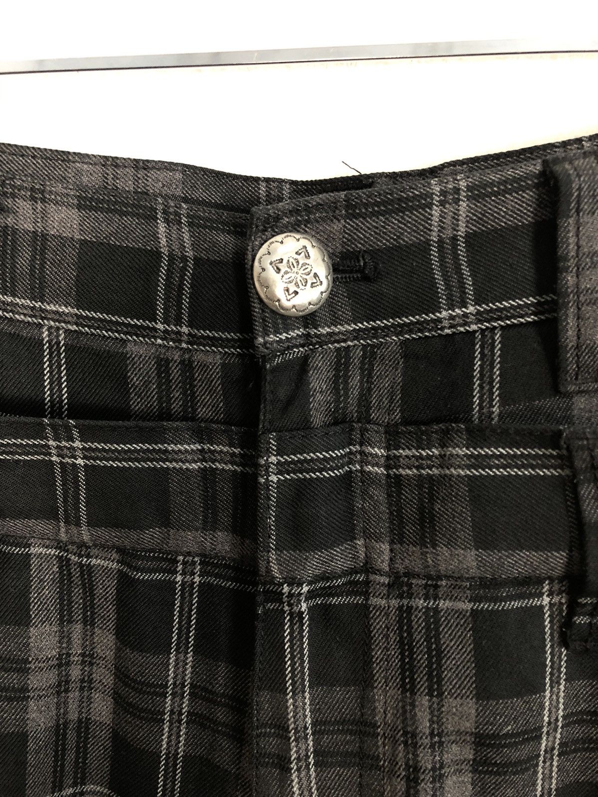 Japanese Brand × Vintage Plaid Checked Double Waist Cargo Multi Pocket Tactical Pant Size US 34 / EU 50 - 5 Thumbnail