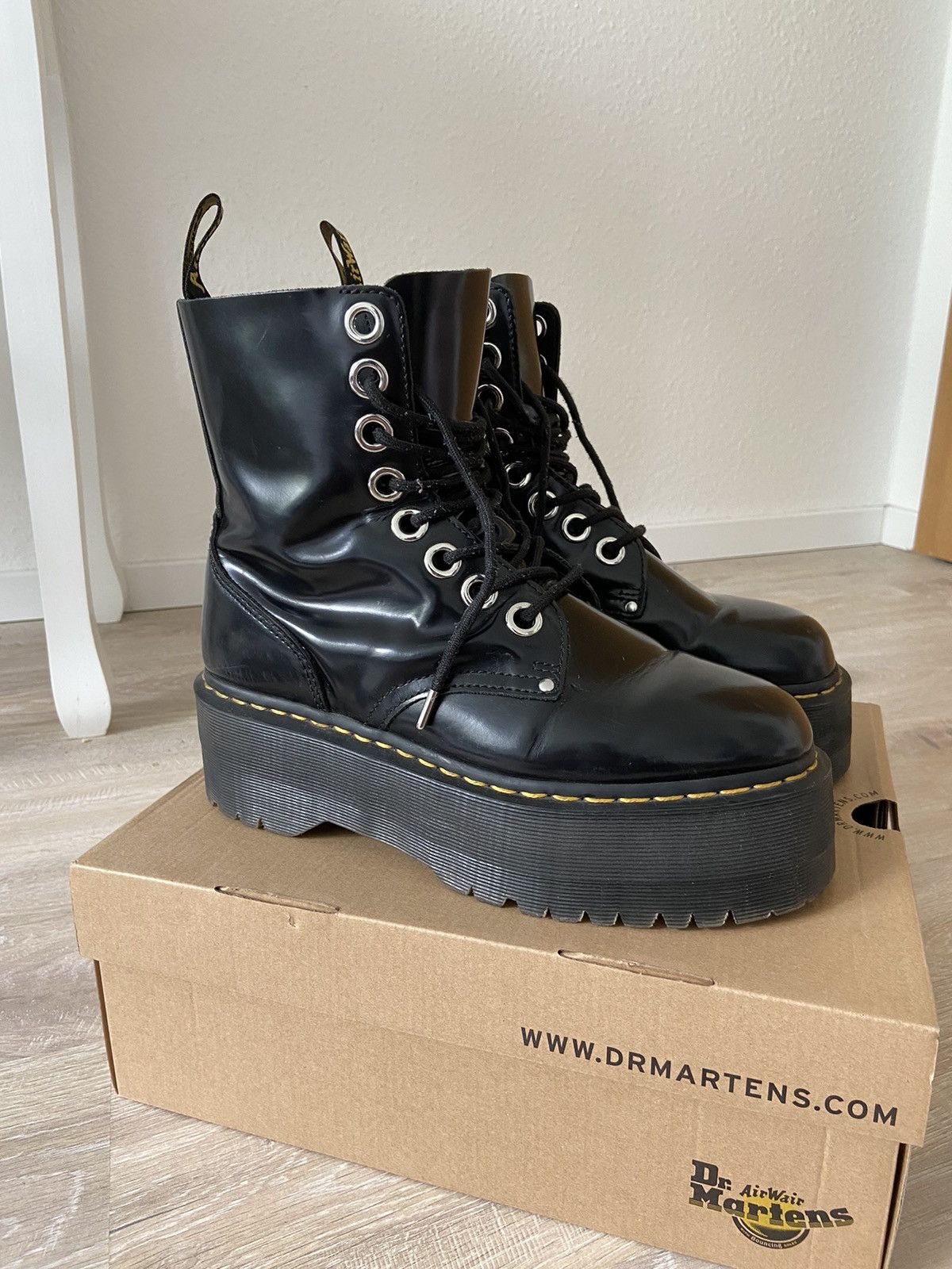 Martens Jadon Max Vegan Leather Platform Boots