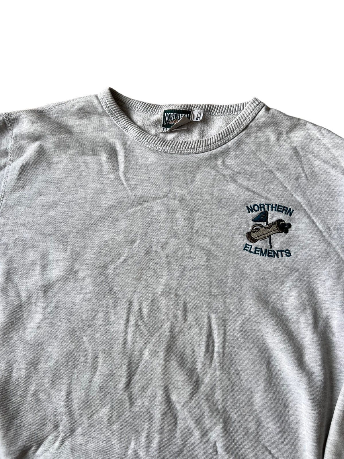 Northern Reflections × Vintage Vintage 90s Northern Elements Crew neck Sweatshirt Golf Size US L / EU 52-54 / 3 - 1 Thumbnail